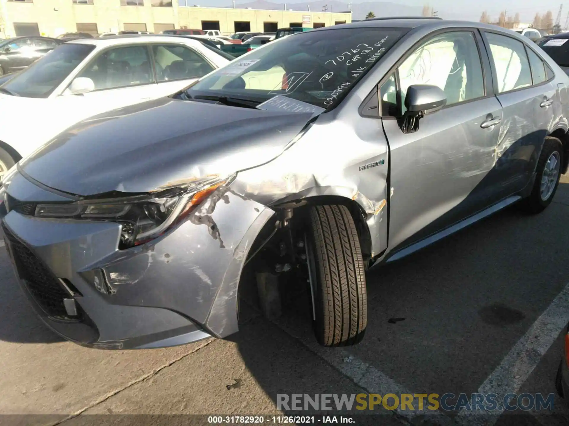 6 Photograph of a damaged car JTDEAMDE2MJ030794 TOYOTA COROLLA 2021