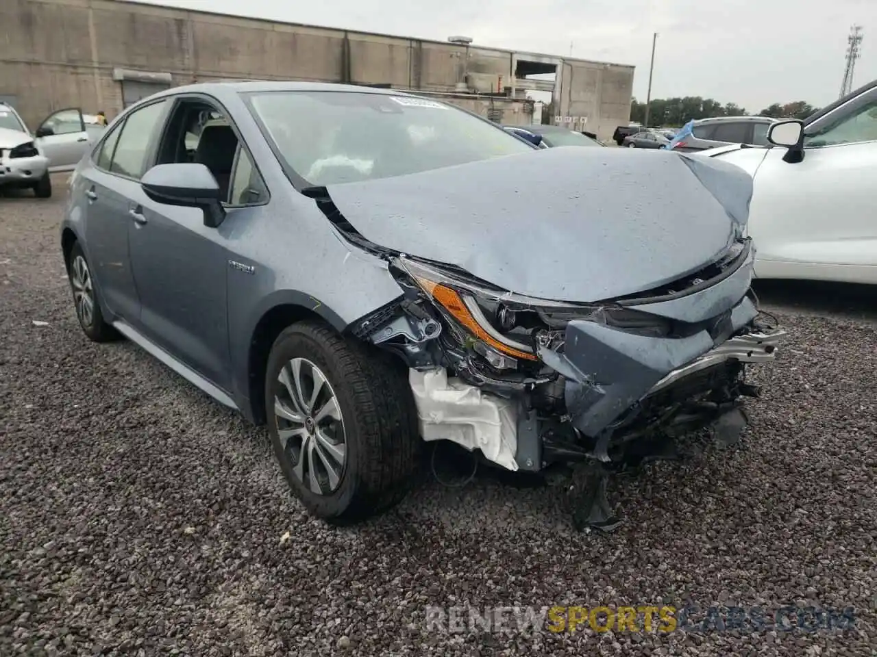 1 Photograph of a damaged car JTDEAMDE2MJ031931 TOYOTA COROLLA 2021