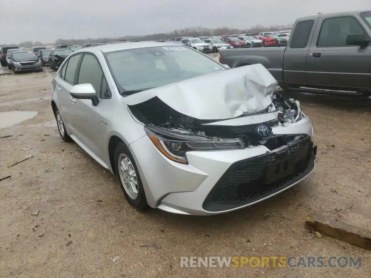 1 Photograph of a damaged car JTDEAMDE2MJ032836 TOYOTA COROLLA 2021