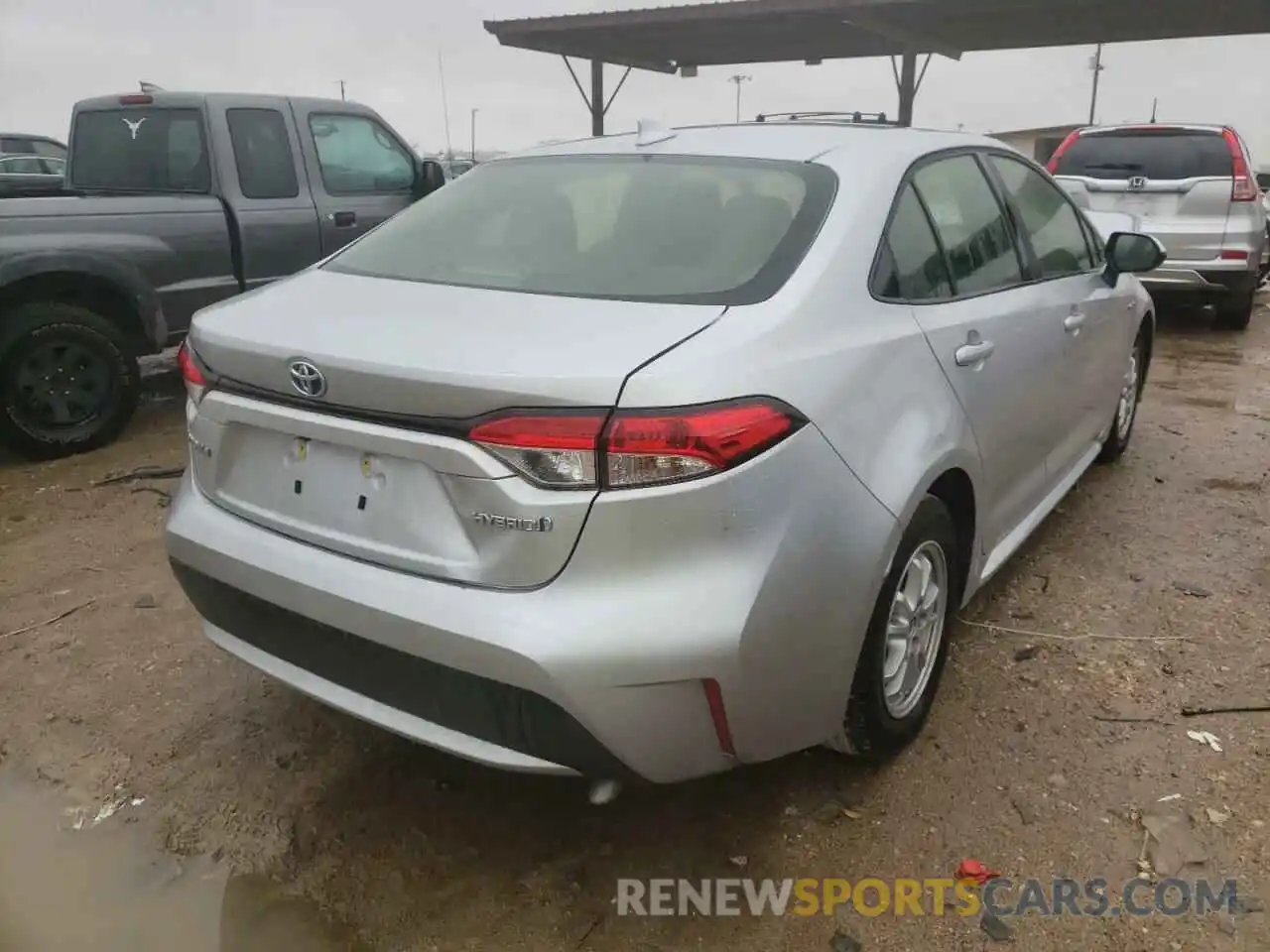 4 Photograph of a damaged car JTDEAMDE2MJ032836 TOYOTA COROLLA 2021