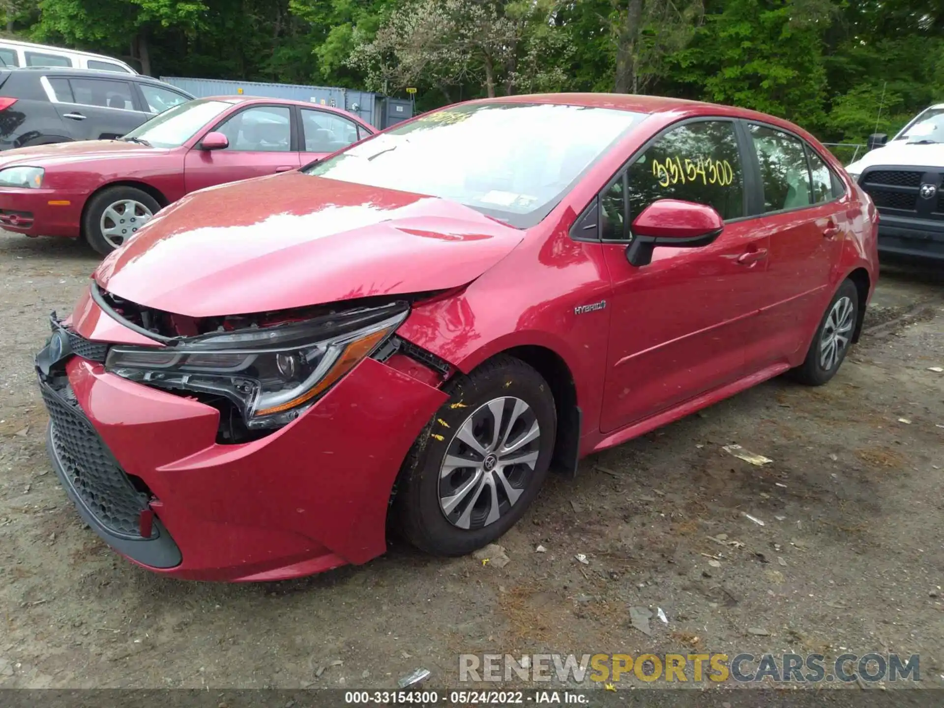 2 Photograph of a damaged car JTDEAMDE2MJ032948 TOYOTA COROLLA 2021