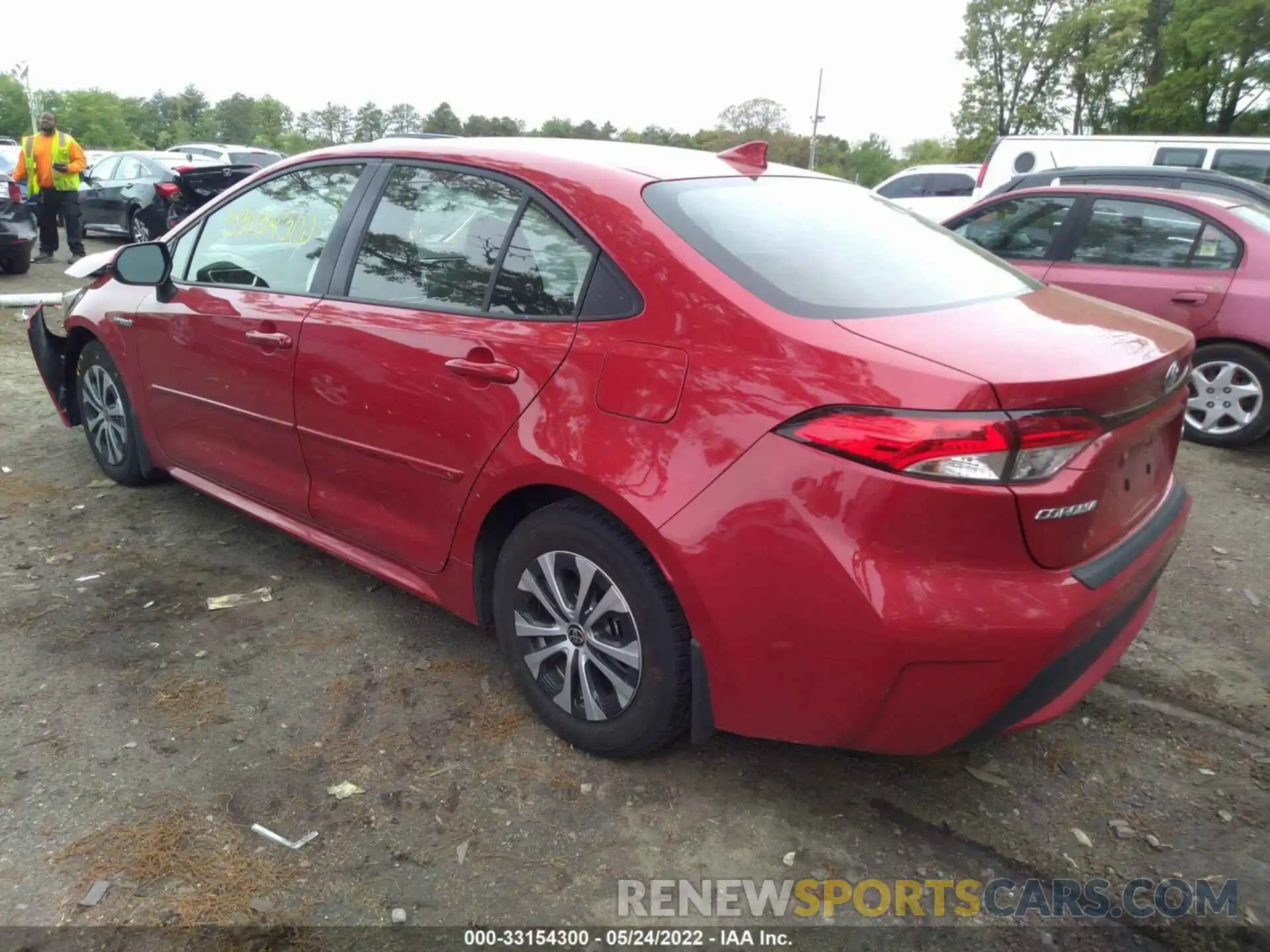 3 Photograph of a damaged car JTDEAMDE2MJ032948 TOYOTA COROLLA 2021