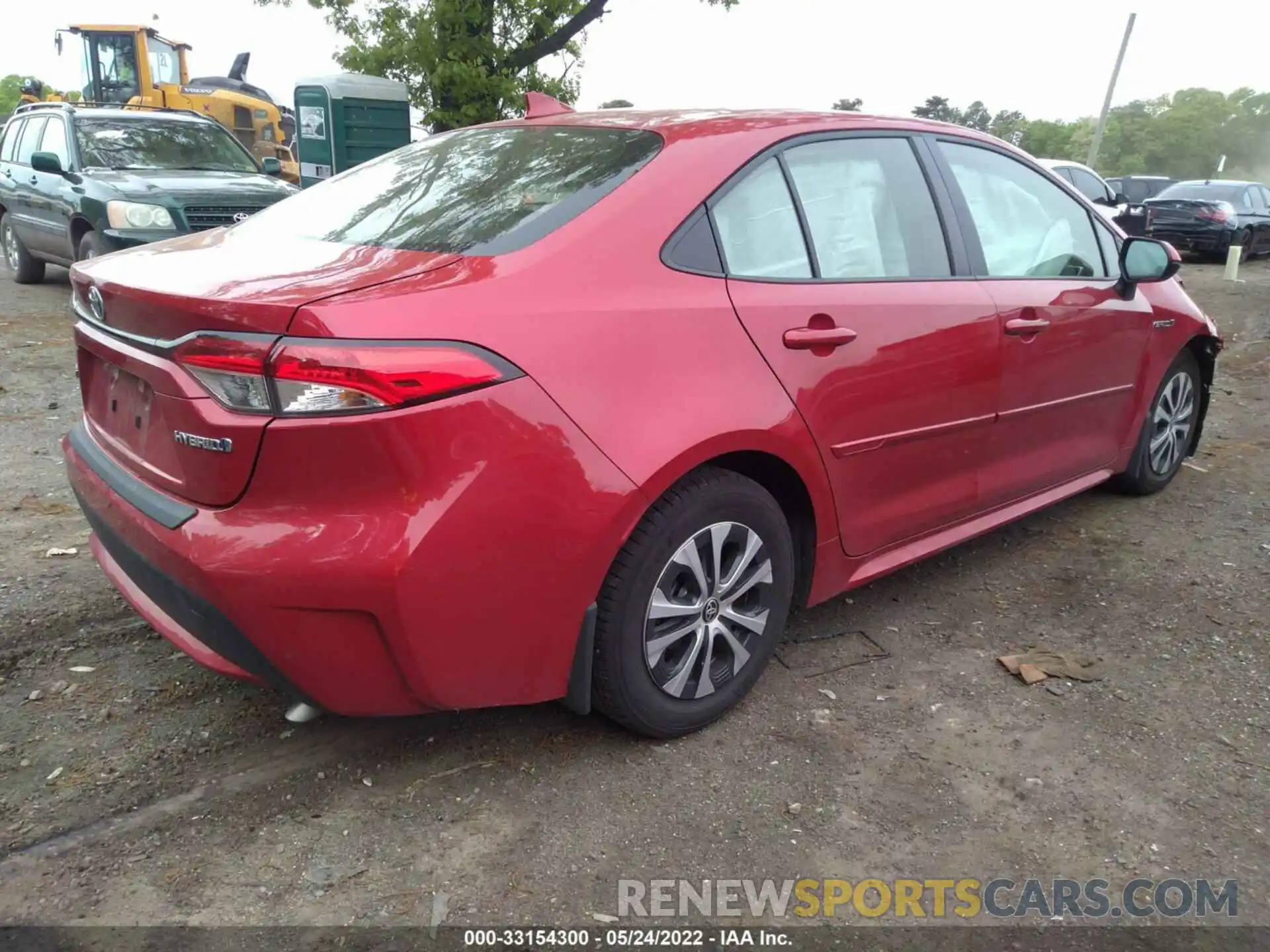 4 Photograph of a damaged car JTDEAMDE2MJ032948 TOYOTA COROLLA 2021