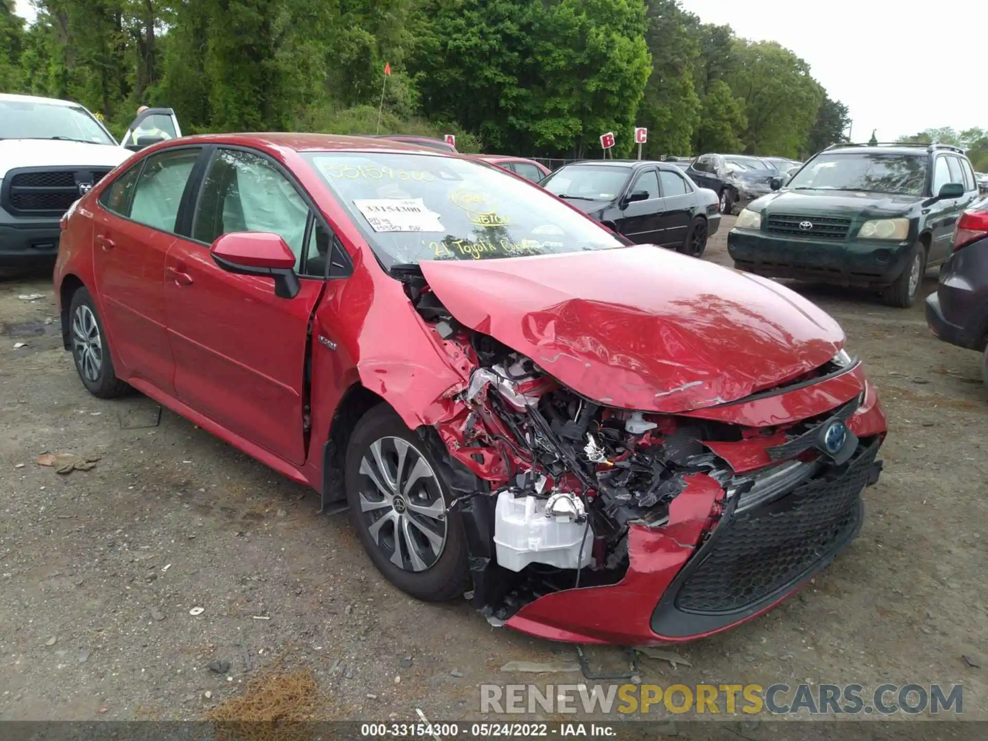 6 Photograph of a damaged car JTDEAMDE2MJ032948 TOYOTA COROLLA 2021