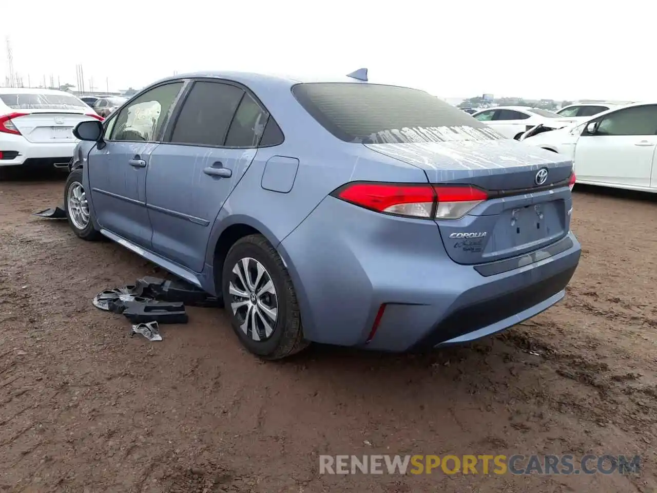 3 Photograph of a damaged car JTDEAMDE2MJ034800 TOYOTA COROLLA 2021