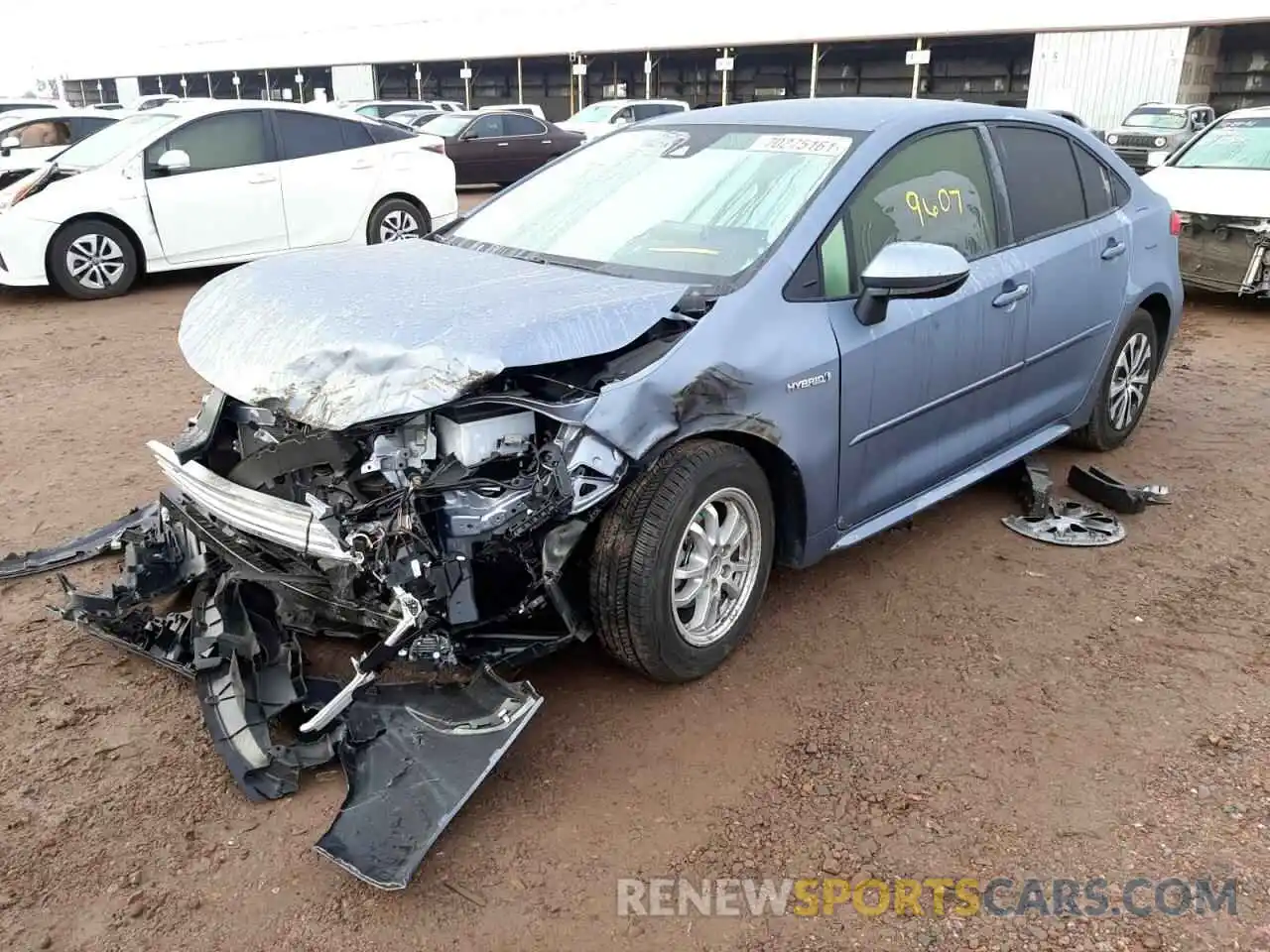 9 Photograph of a damaged car JTDEAMDE2MJ034800 TOYOTA COROLLA 2021