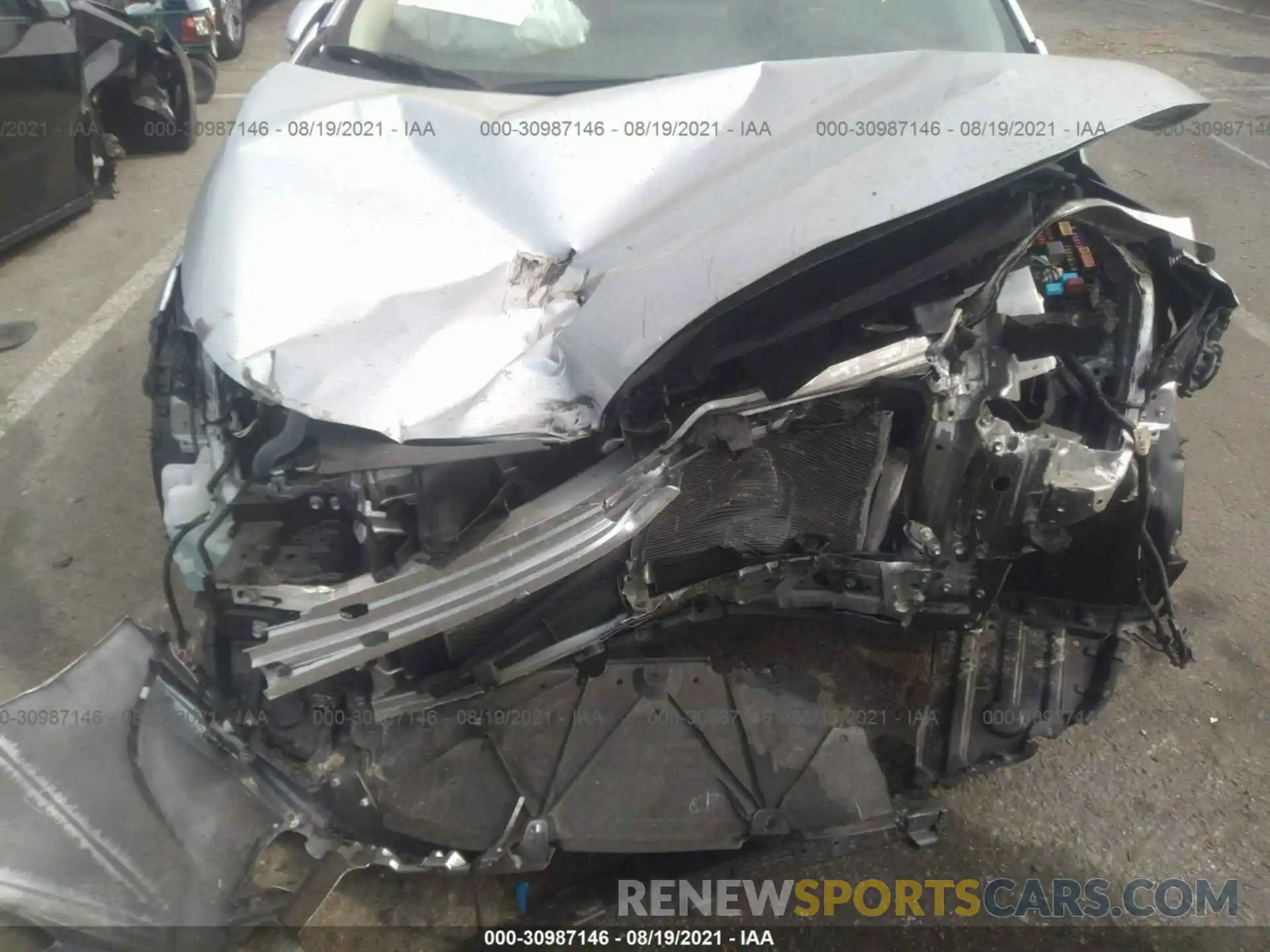 10 Photograph of a damaged car JTDEAMDE3MJ000154 TOYOTA COROLLA 2021