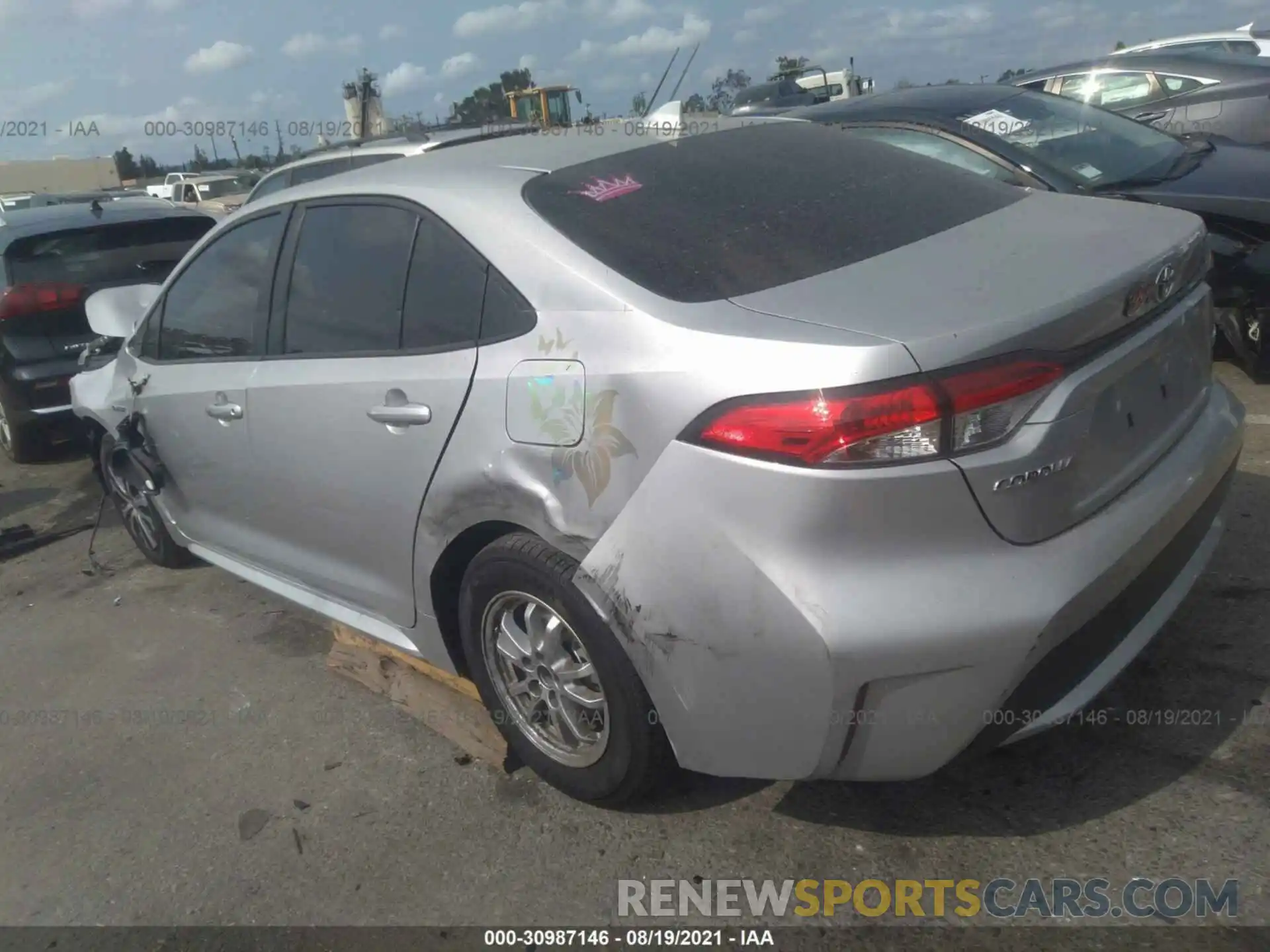 3 Photograph of a damaged car JTDEAMDE3MJ000154 TOYOTA COROLLA 2021