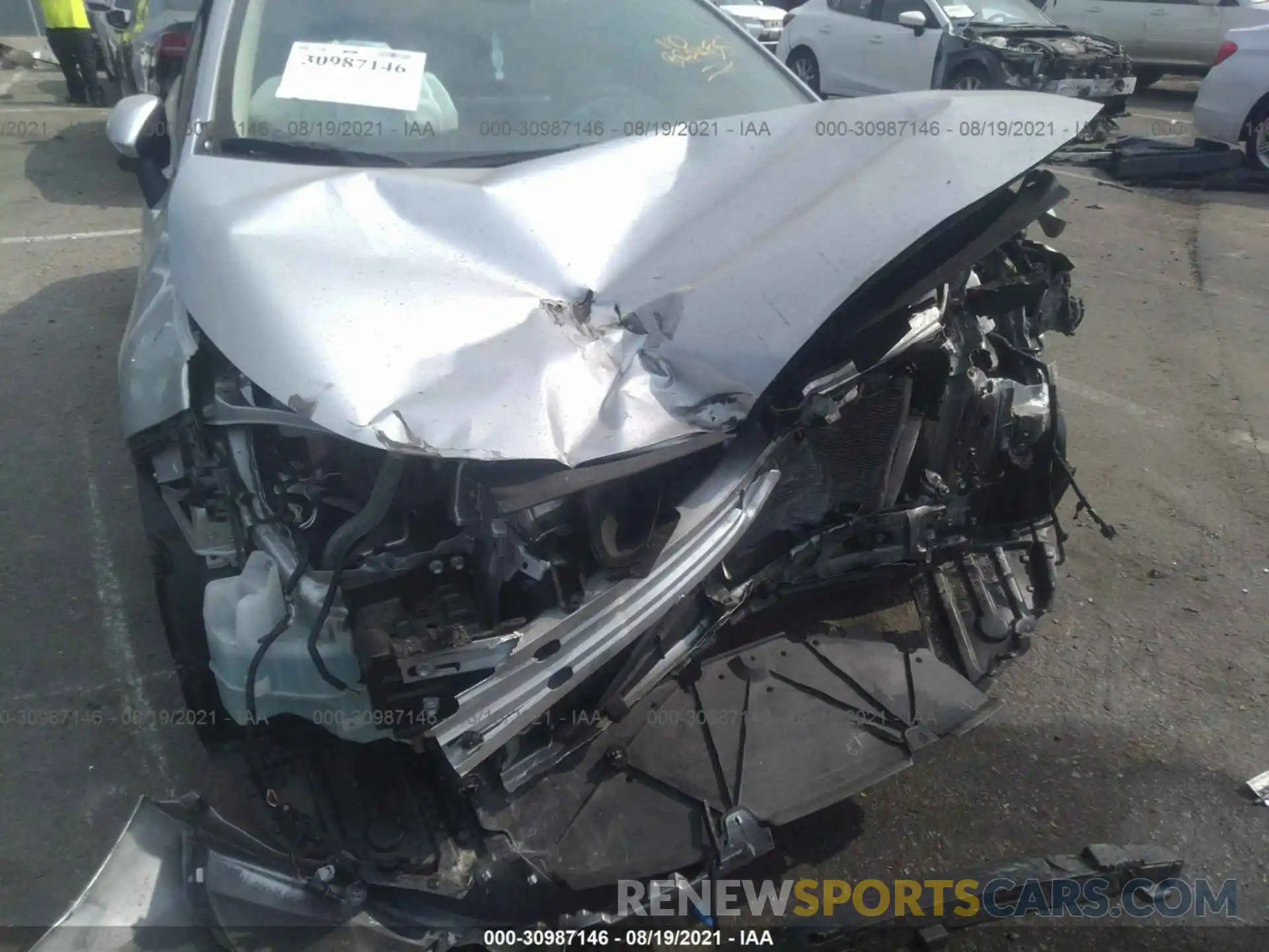 6 Photograph of a damaged car JTDEAMDE3MJ000154 TOYOTA COROLLA 2021