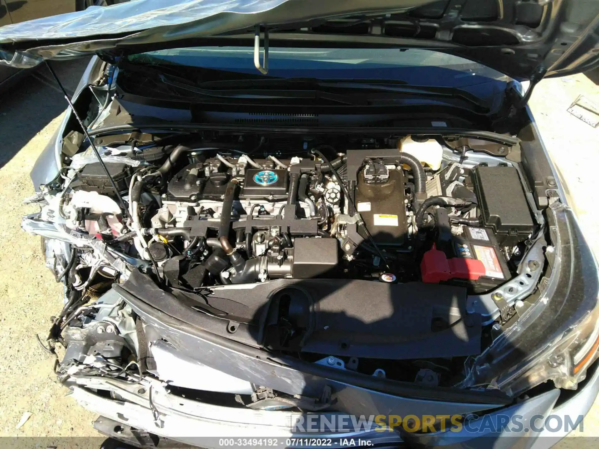 10 Photograph of a damaged car JTDEAMDE3MJ000266 TOYOTA COROLLA 2021