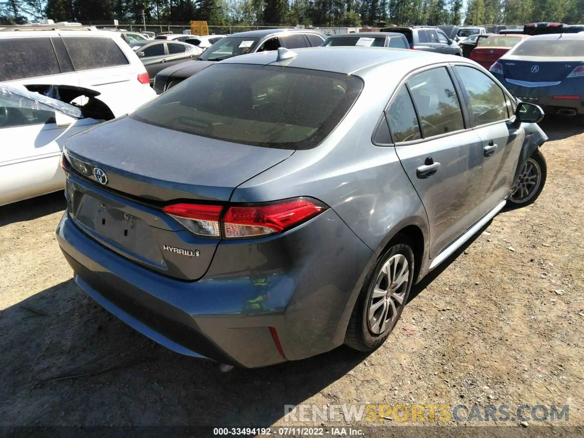 4 Photograph of a damaged car JTDEAMDE3MJ000266 TOYOTA COROLLA 2021