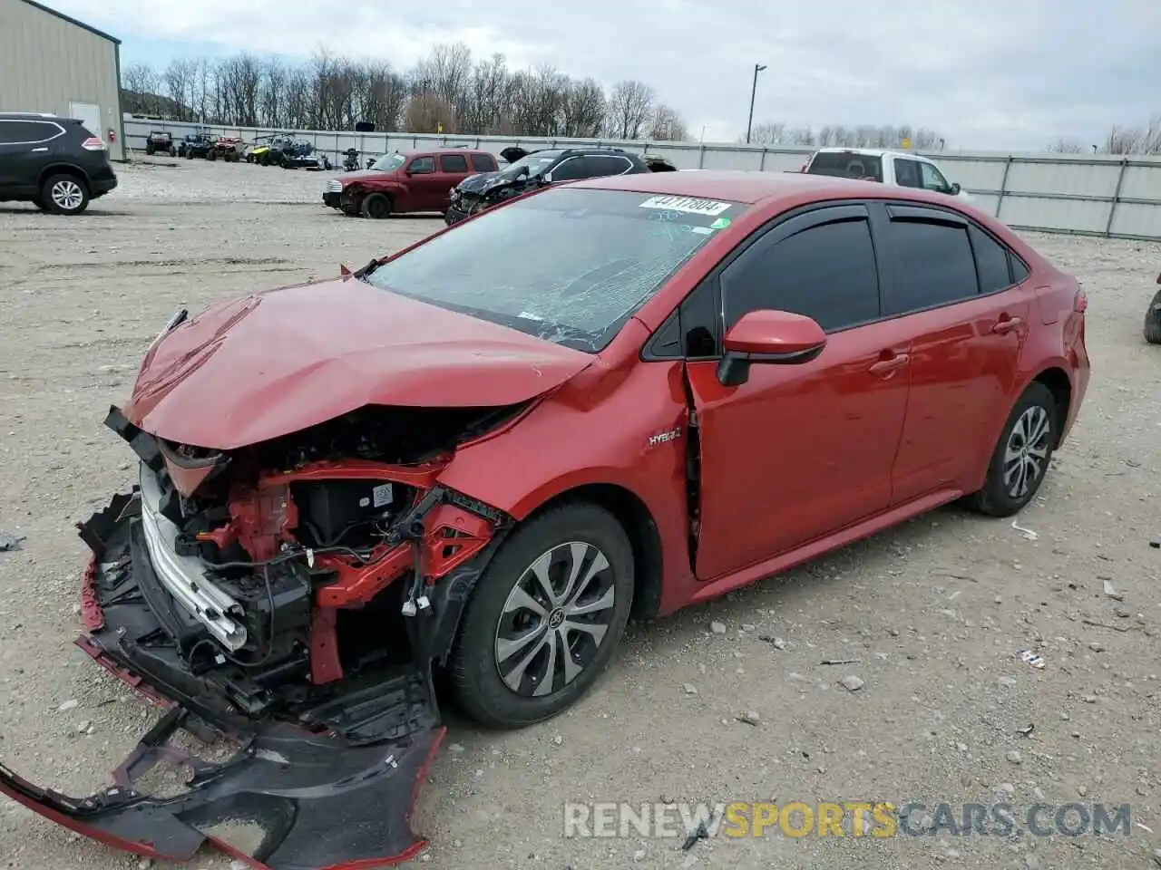 1 Photograph of a damaged car JTDEAMDE3MJ002809 TOYOTA COROLLA 2021