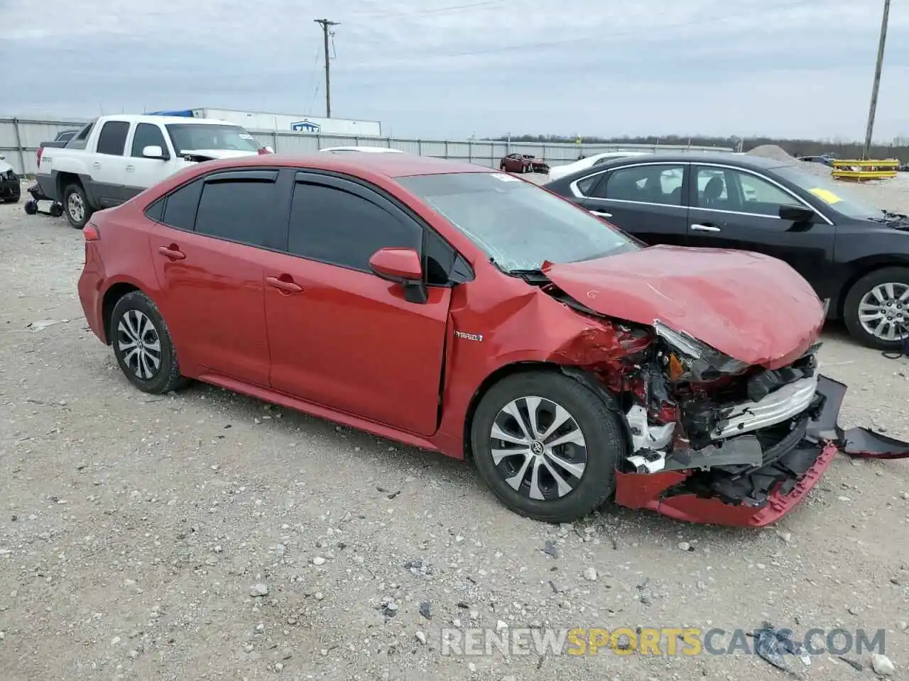 4 Photograph of a damaged car JTDEAMDE3MJ002809 TOYOTA COROLLA 2021