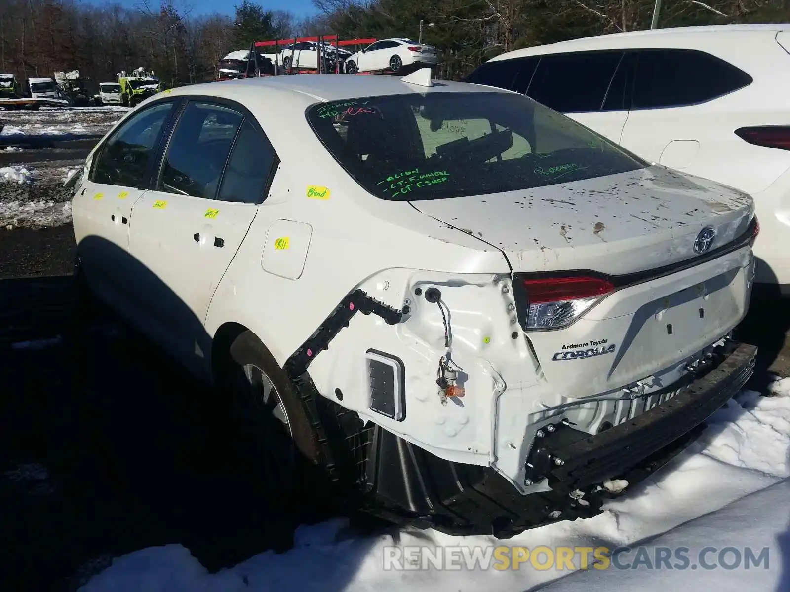 3 Photograph of a damaged car JTDEAMDE3MJ003216 TOYOTA COROLLA 2021