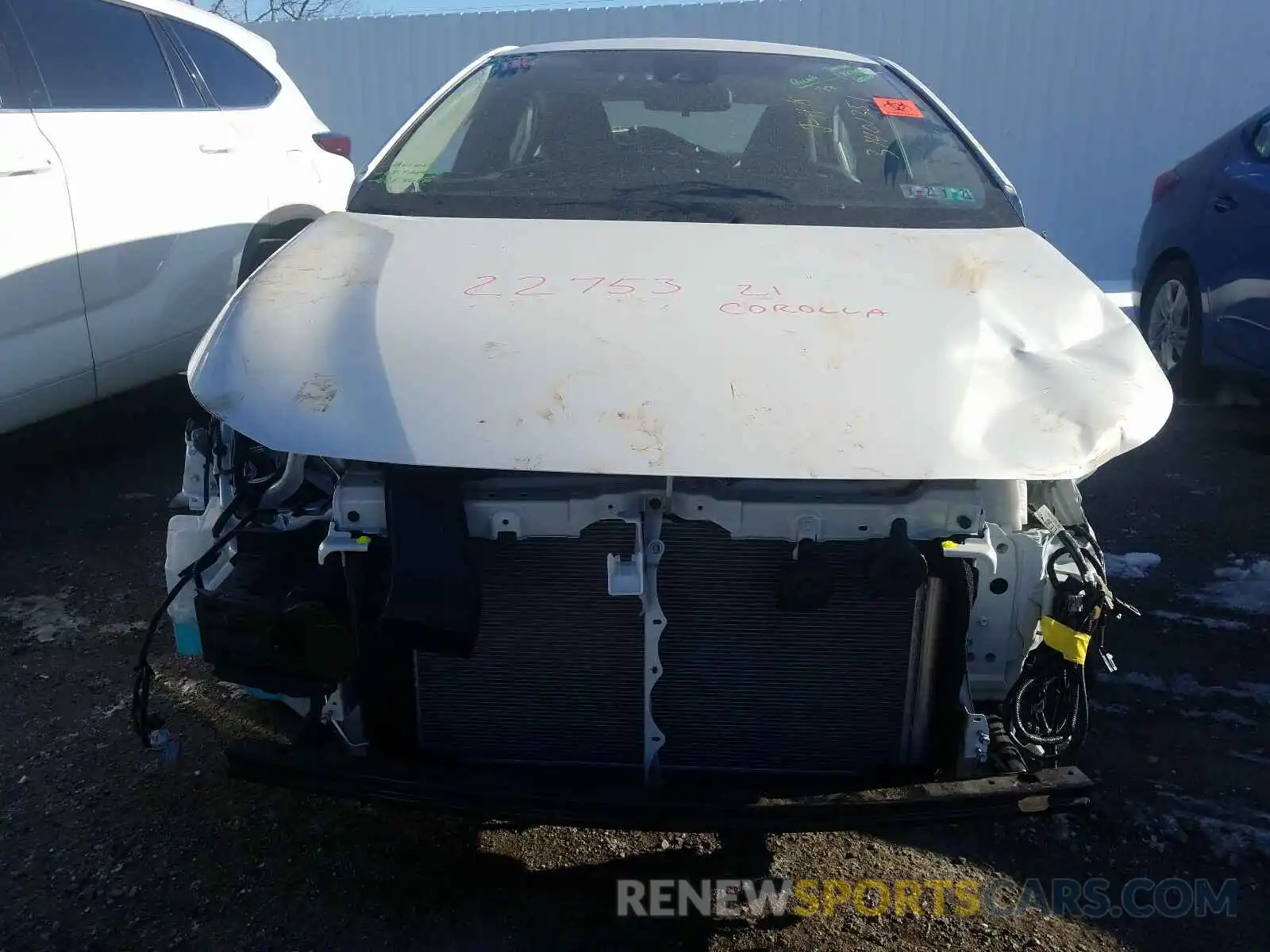 9 Photograph of a damaged car JTDEAMDE3MJ003216 TOYOTA COROLLA 2021