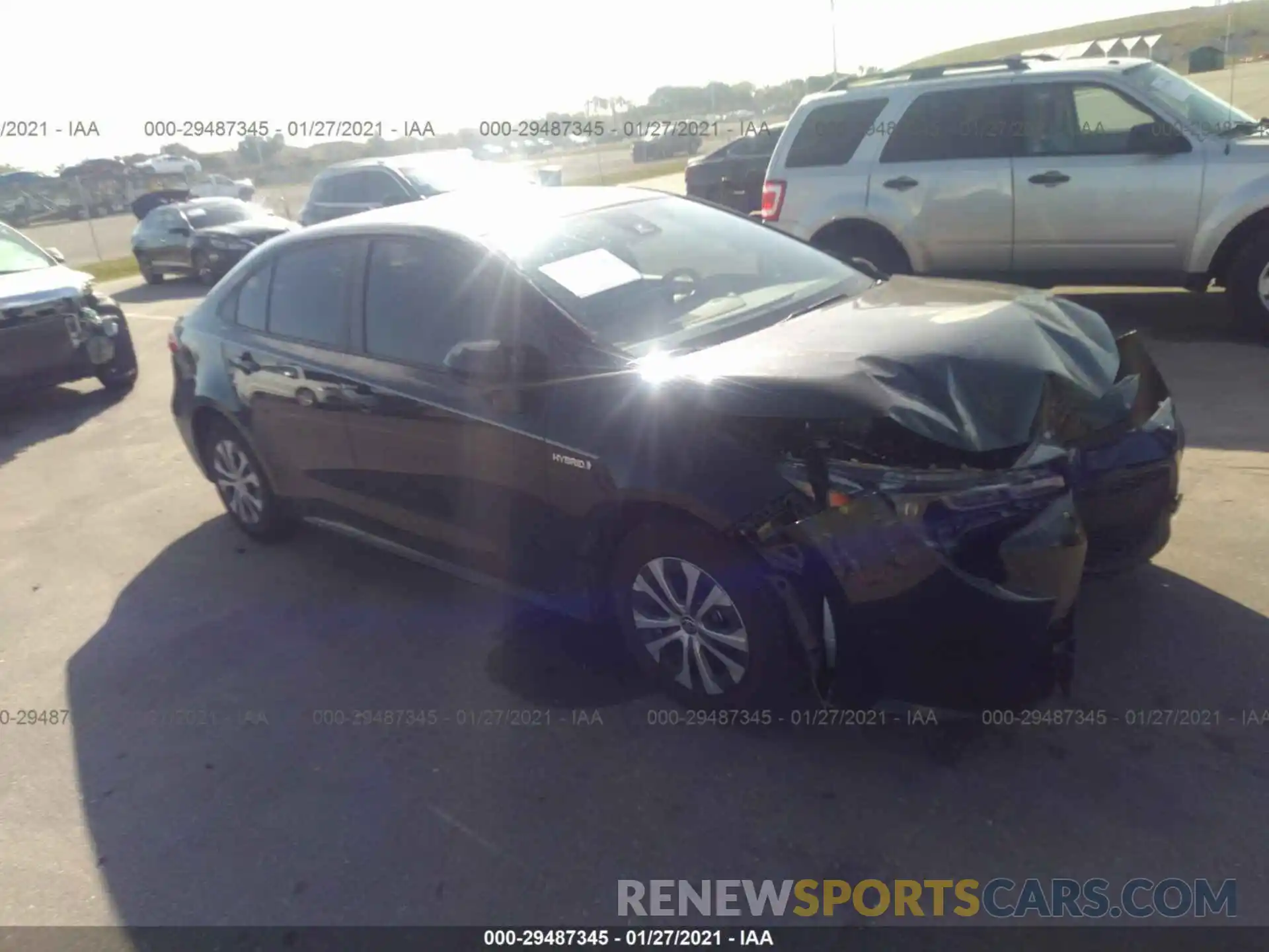 1 Photograph of a damaged car JTDEAMDE3MJ003488 TOYOTA COROLLA 2021