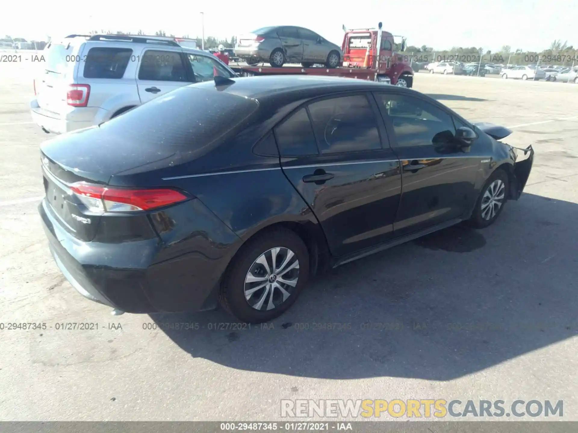 4 Photograph of a damaged car JTDEAMDE3MJ003488 TOYOTA COROLLA 2021