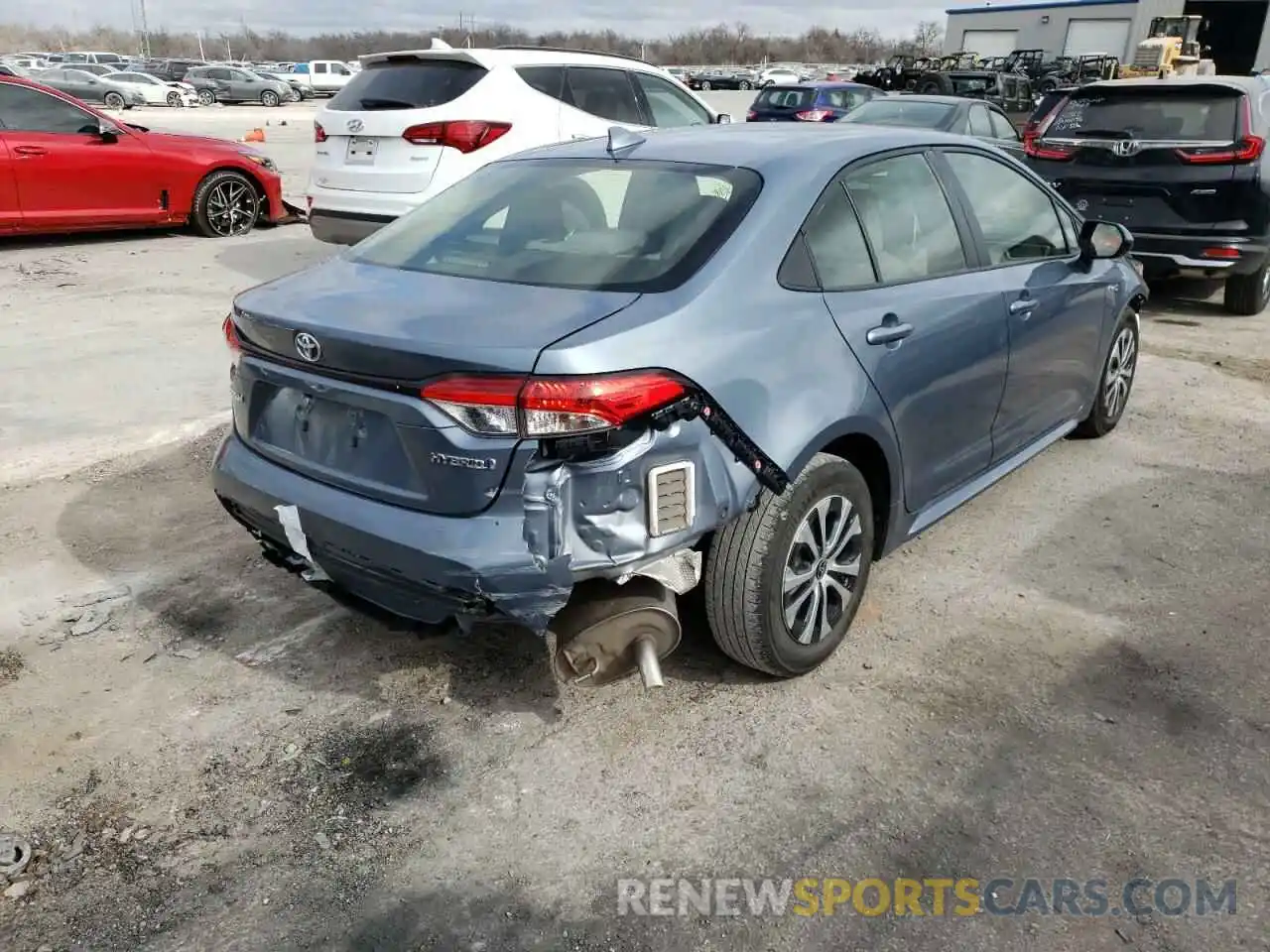 4 Photograph of a damaged car JTDEAMDE3MJ004916 TOYOTA COROLLA 2021