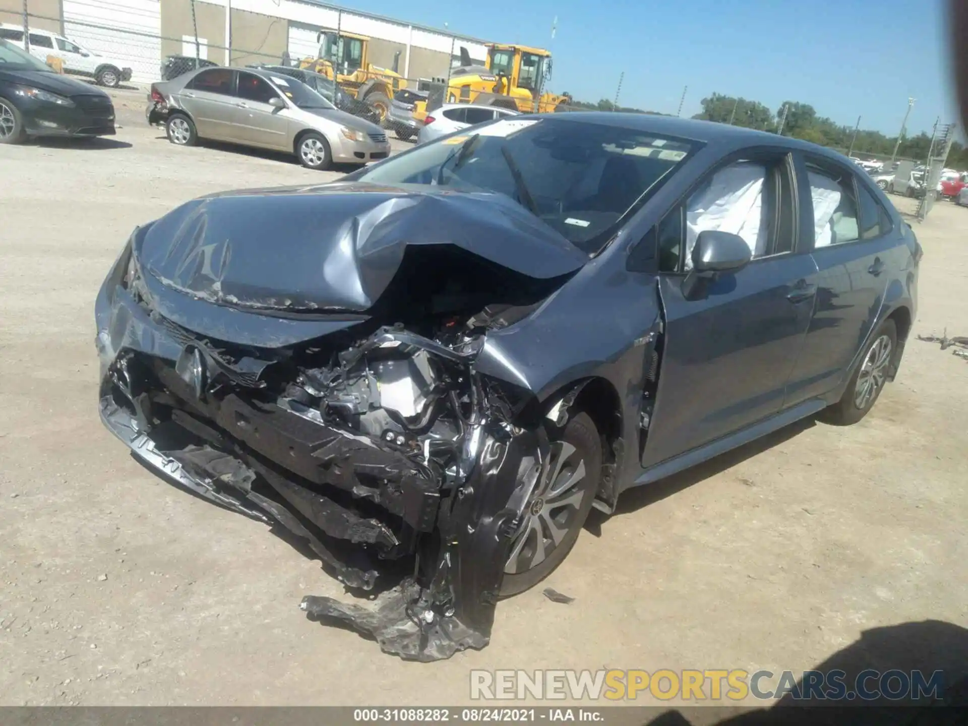 2 Photograph of a damaged car JTDEAMDE3MJ006584 TOYOTA COROLLA 2021