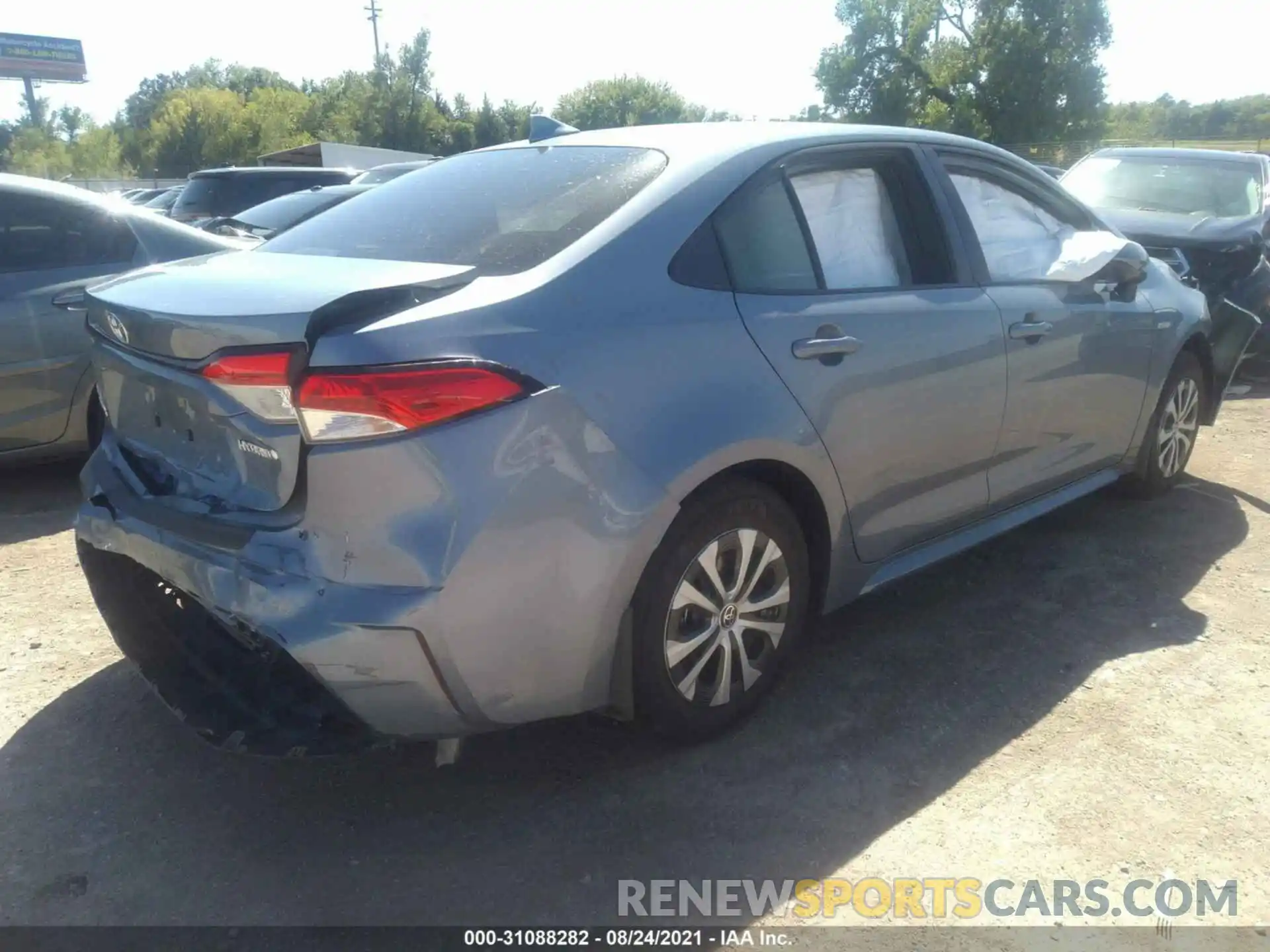 4 Photograph of a damaged car JTDEAMDE3MJ006584 TOYOTA COROLLA 2021