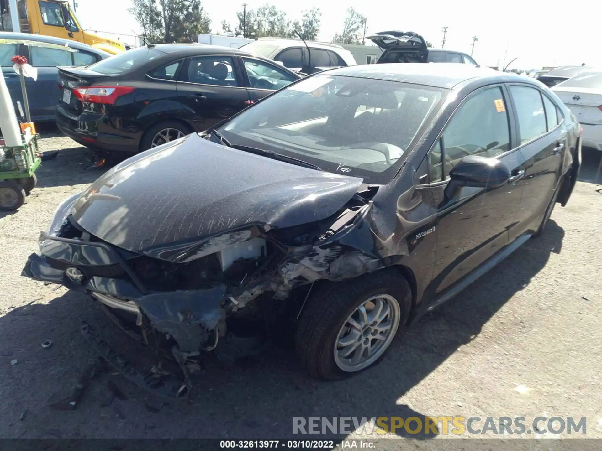 2 Photograph of a damaged car JTDEAMDE3MJ006648 TOYOTA COROLLA 2021