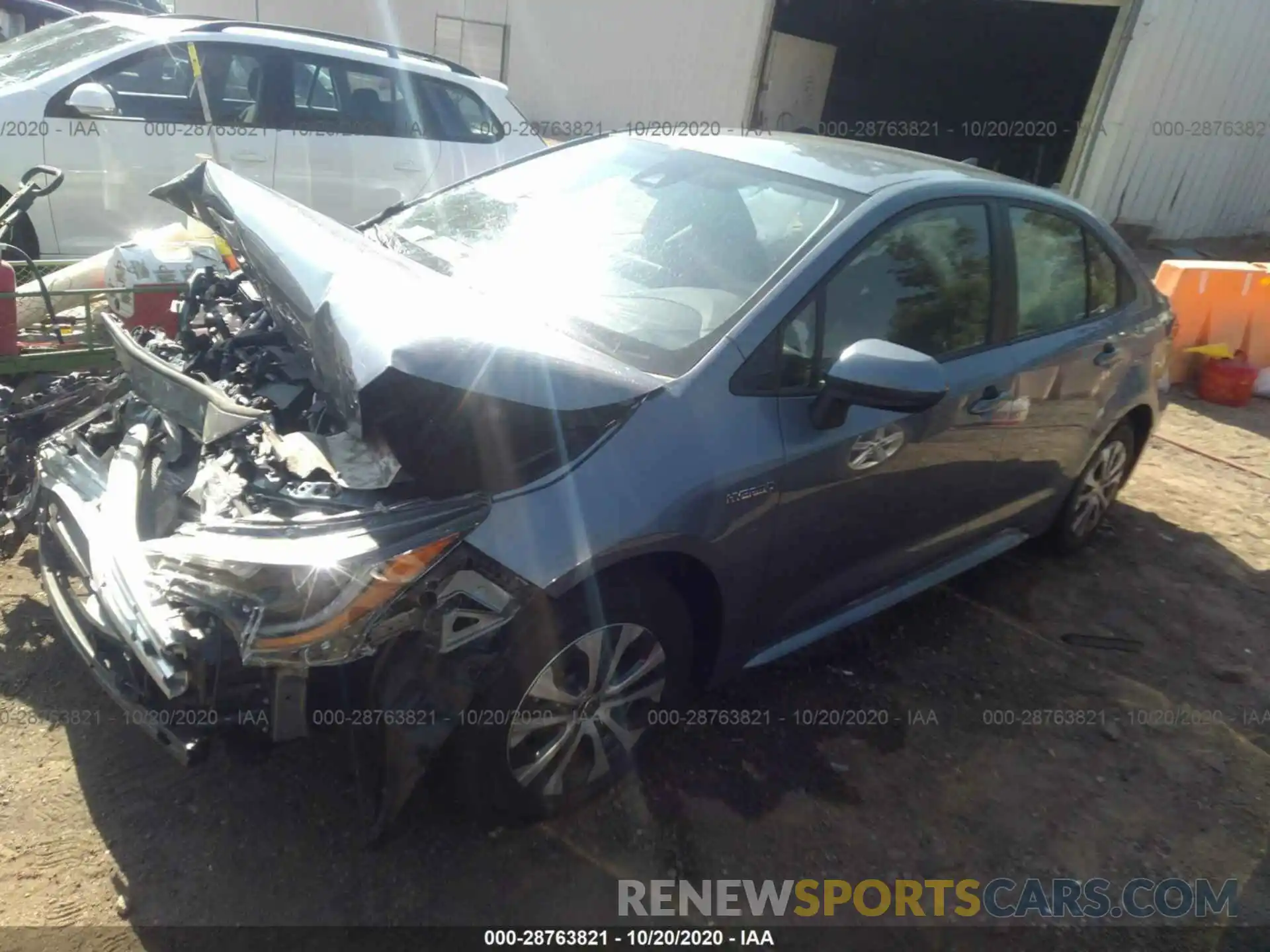 2 Photograph of a damaged car JTDEAMDE3MJ007864 TOYOTA COROLLA 2021