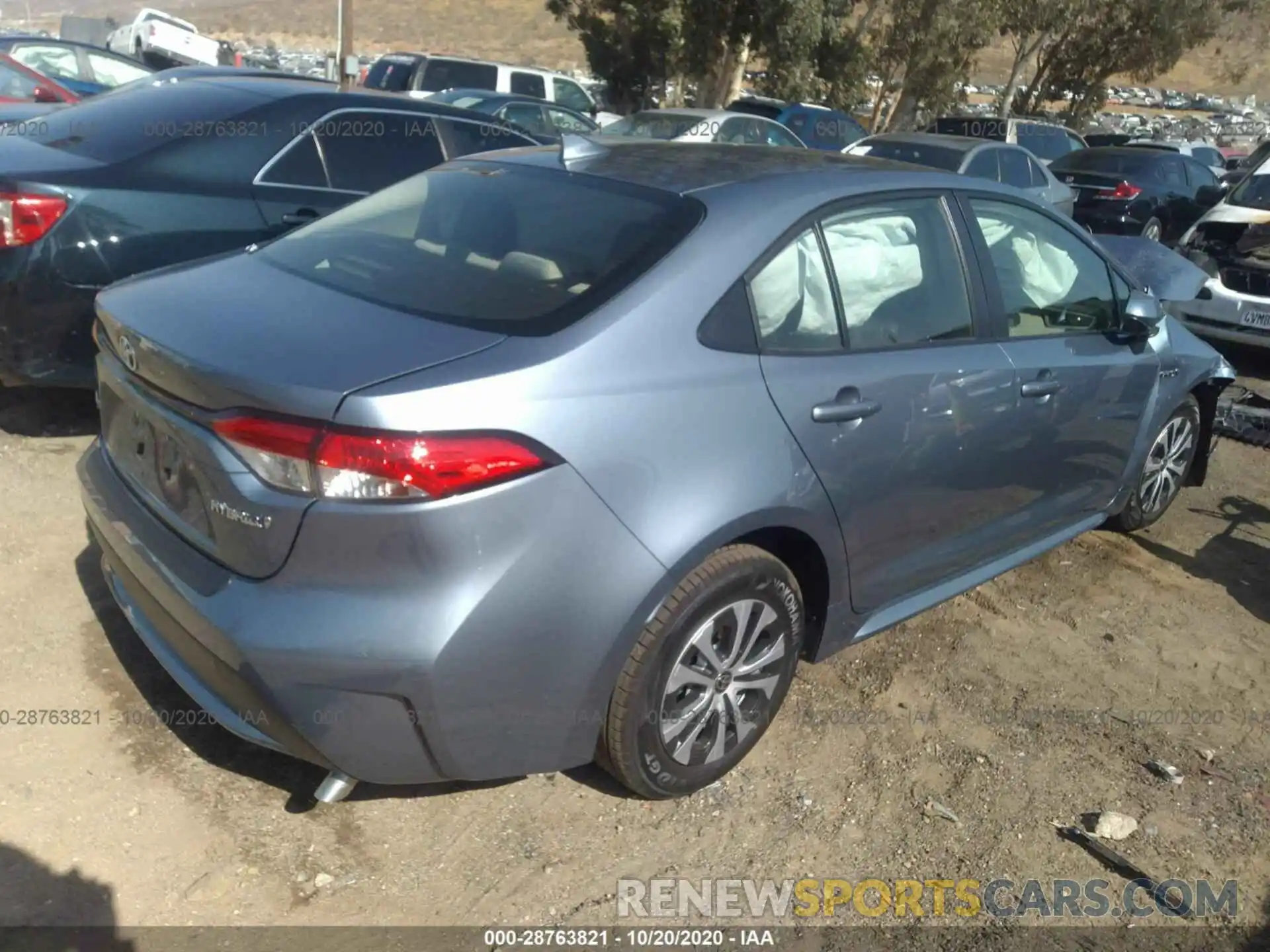 4 Photograph of a damaged car JTDEAMDE3MJ007864 TOYOTA COROLLA 2021