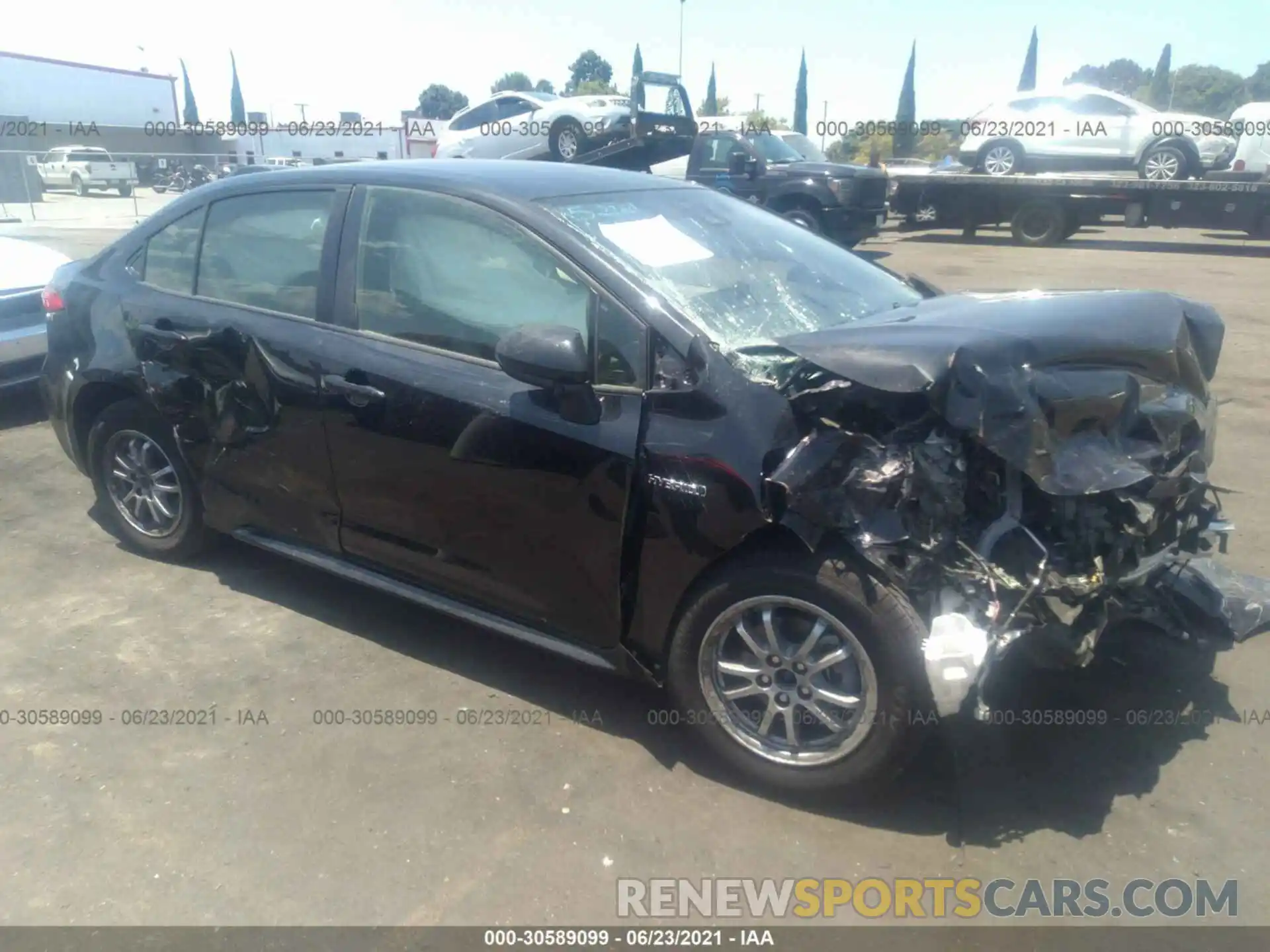 1 Photograph of a damaged car JTDEAMDE3MJ008187 TOYOTA COROLLA 2021