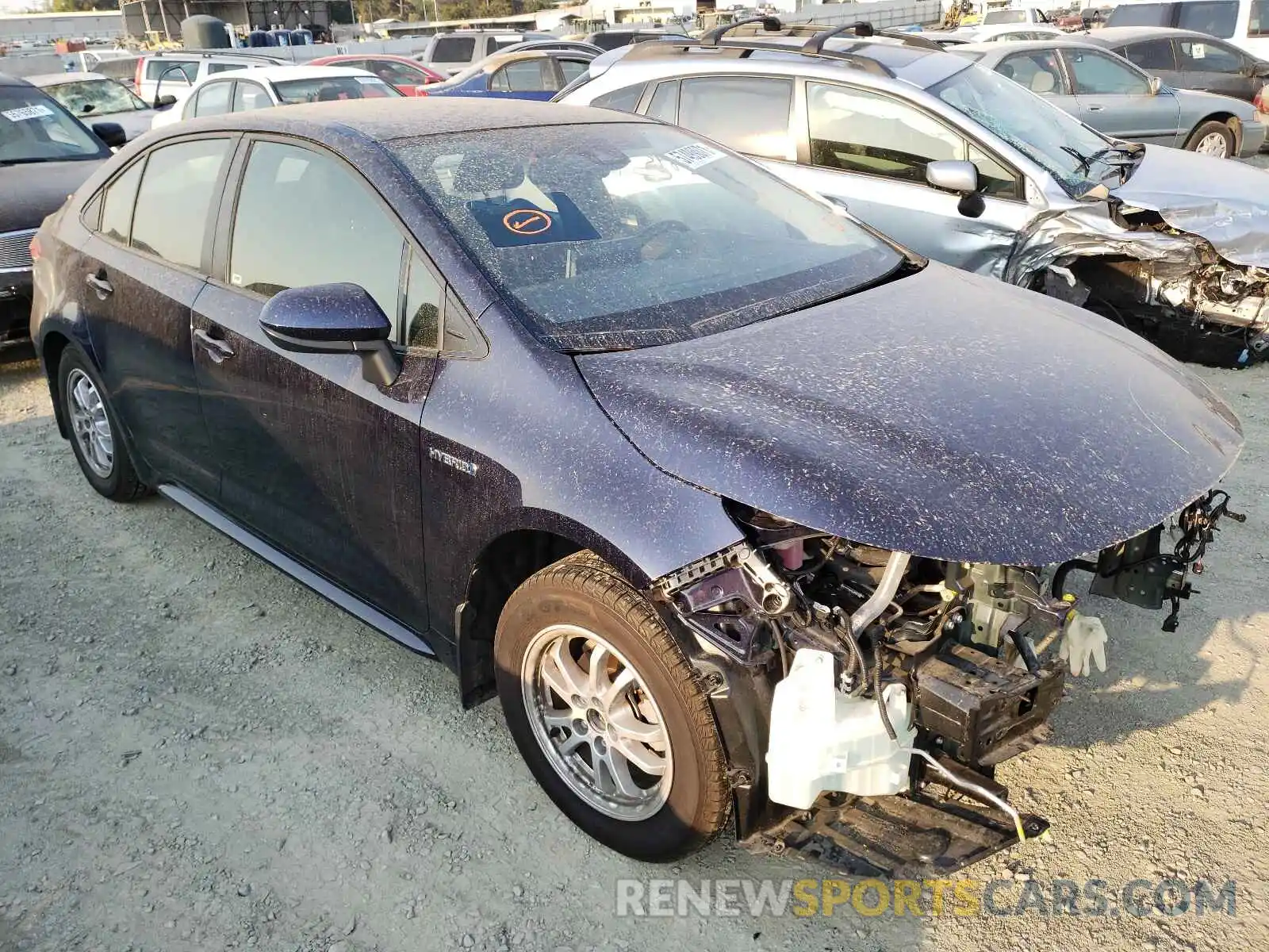 1 Photograph of a damaged car JTDEAMDE3MJ008464 TOYOTA COROLLA 2021