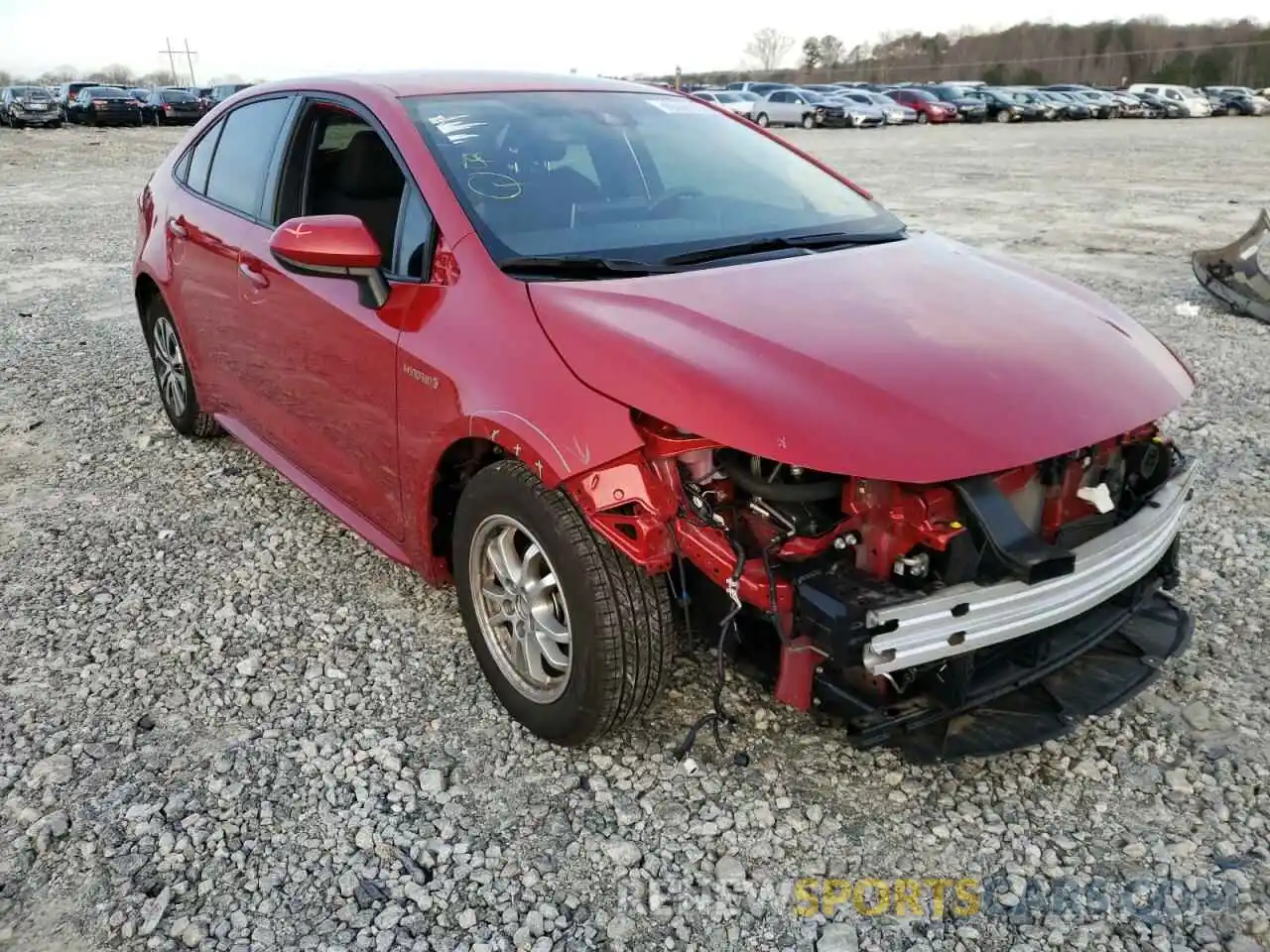 1 Photograph of a damaged car JTDEAMDE3MJ009999 TOYOTA COROLLA 2021