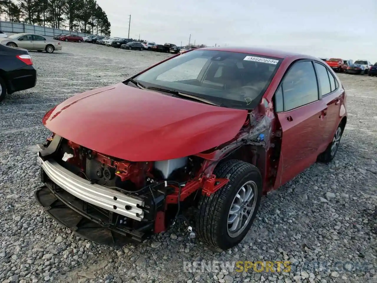 2 Photograph of a damaged car JTDEAMDE3MJ009999 TOYOTA COROLLA 2021