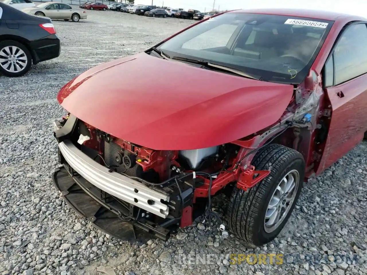 9 Photograph of a damaged car JTDEAMDE3MJ009999 TOYOTA COROLLA 2021