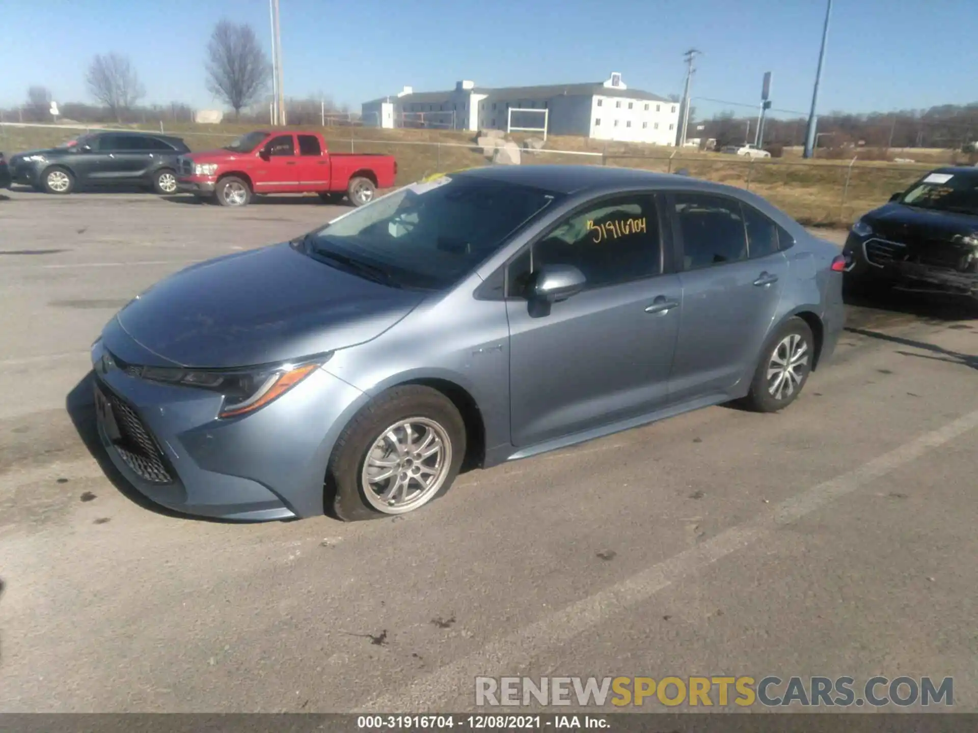 2 Photograph of a damaged car JTDEAMDE3MJ010022 TOYOTA COROLLA 2021