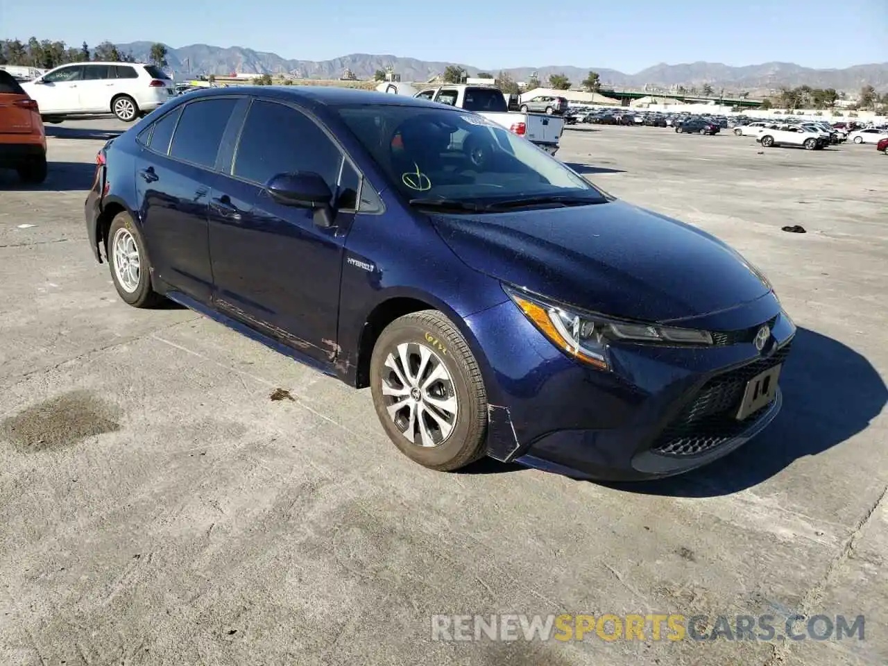 1 Photograph of a damaged car JTDEAMDE3MJ010229 TOYOTA COROLLA 2021