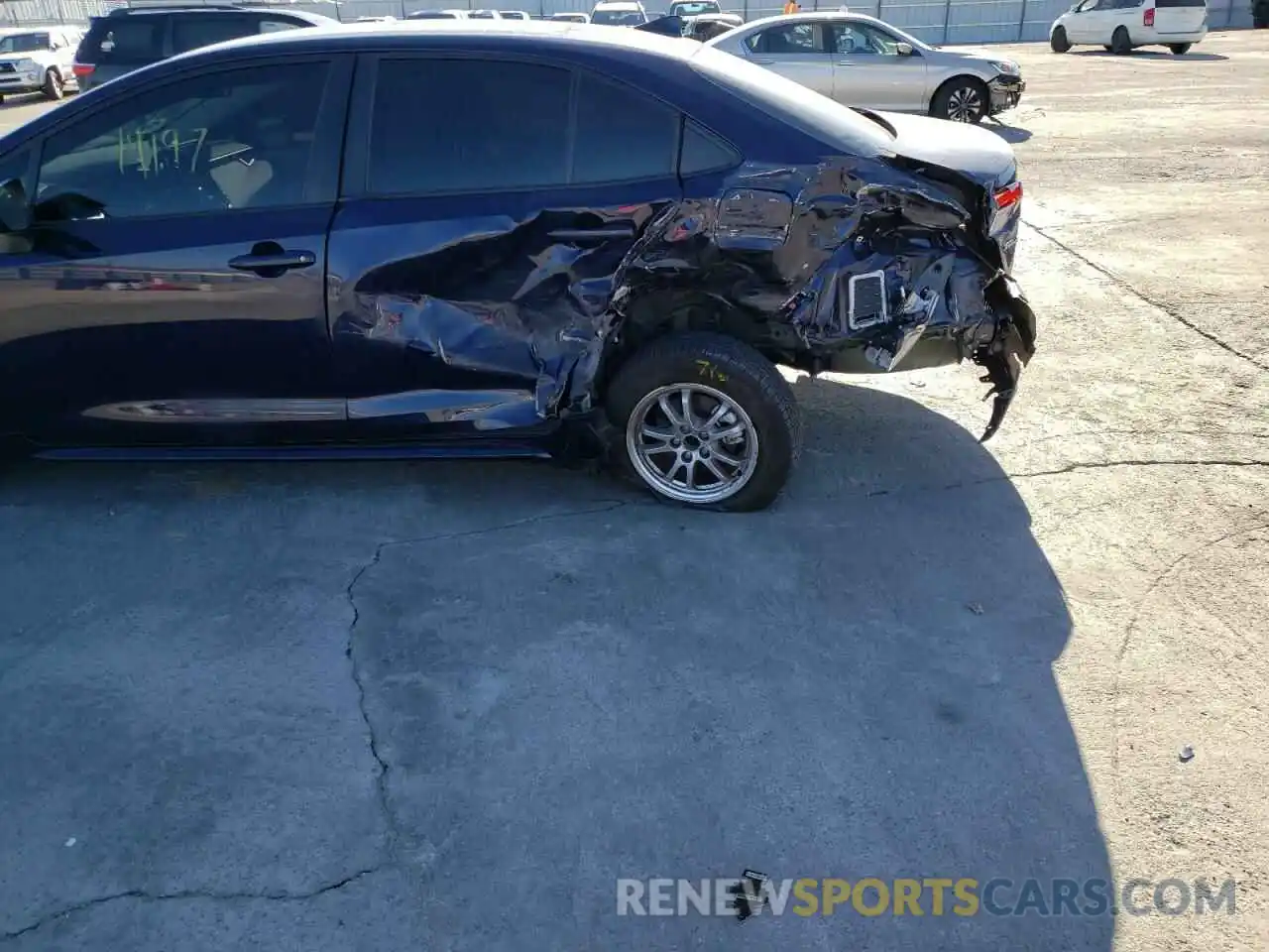 9 Photograph of a damaged car JTDEAMDE3MJ010229 TOYOTA COROLLA 2021