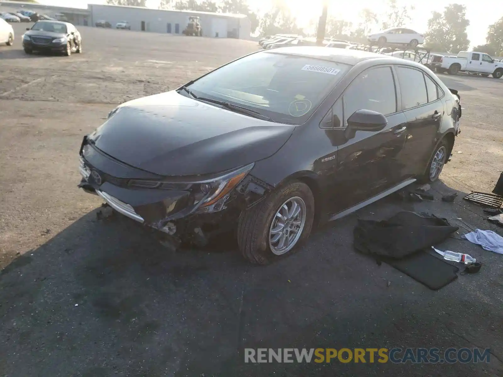 2 Photograph of a damaged car JTDEAMDE3MJ010957 TOYOTA COROLLA 2021