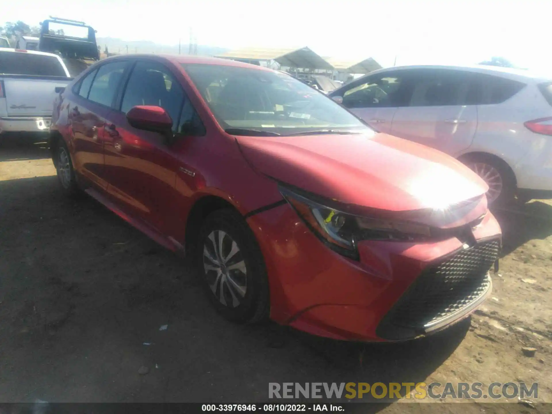 1 Photograph of a damaged car JTDEAMDE3MJ011137 TOYOTA COROLLA 2021