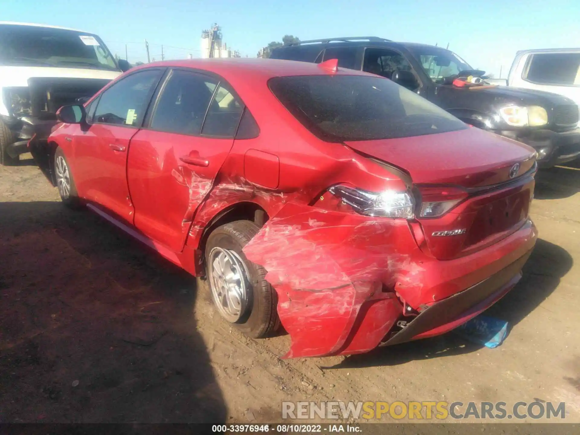 3 Photograph of a damaged car JTDEAMDE3MJ011137 TOYOTA COROLLA 2021