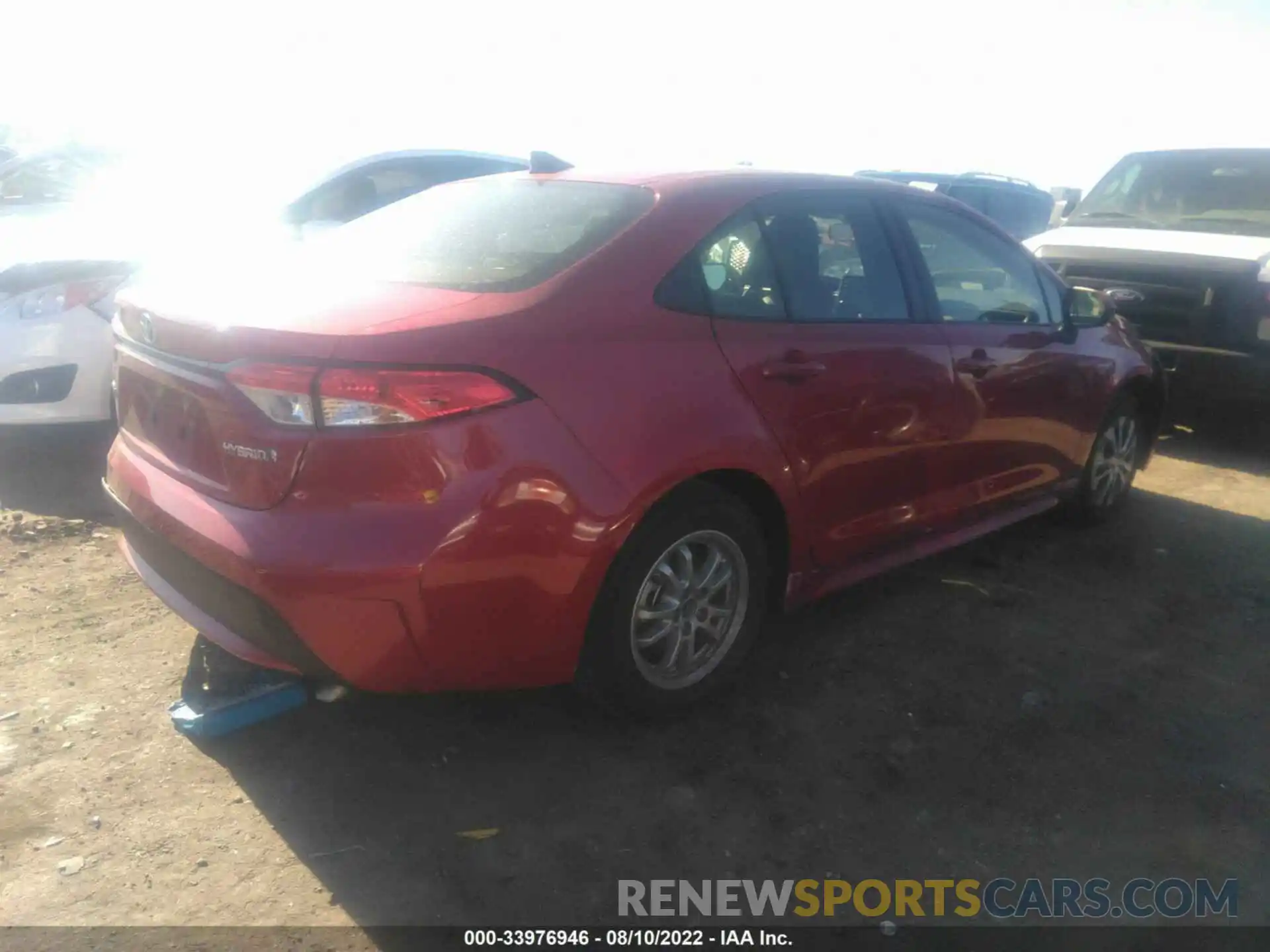 4 Photograph of a damaged car JTDEAMDE3MJ011137 TOYOTA COROLLA 2021