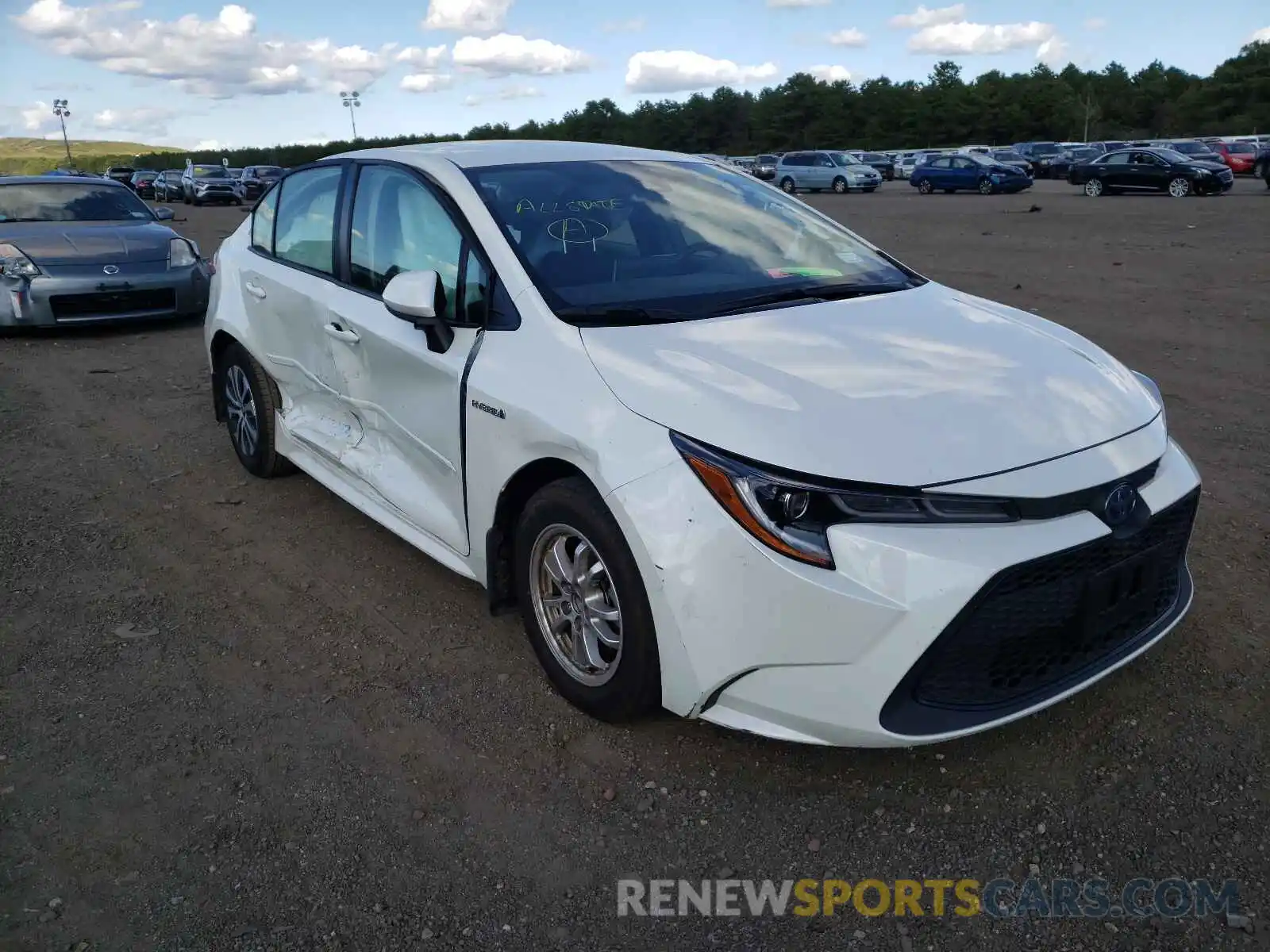 1 Photograph of a damaged car JTDEAMDE3MJ014569 TOYOTA COROLLA 2021