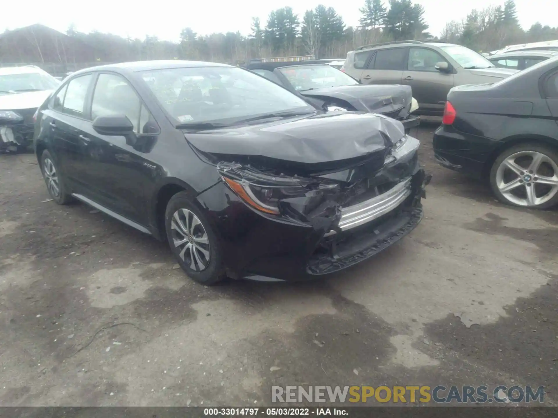 1 Photograph of a damaged car JTDEAMDE3MJ016239 TOYOTA COROLLA 2021