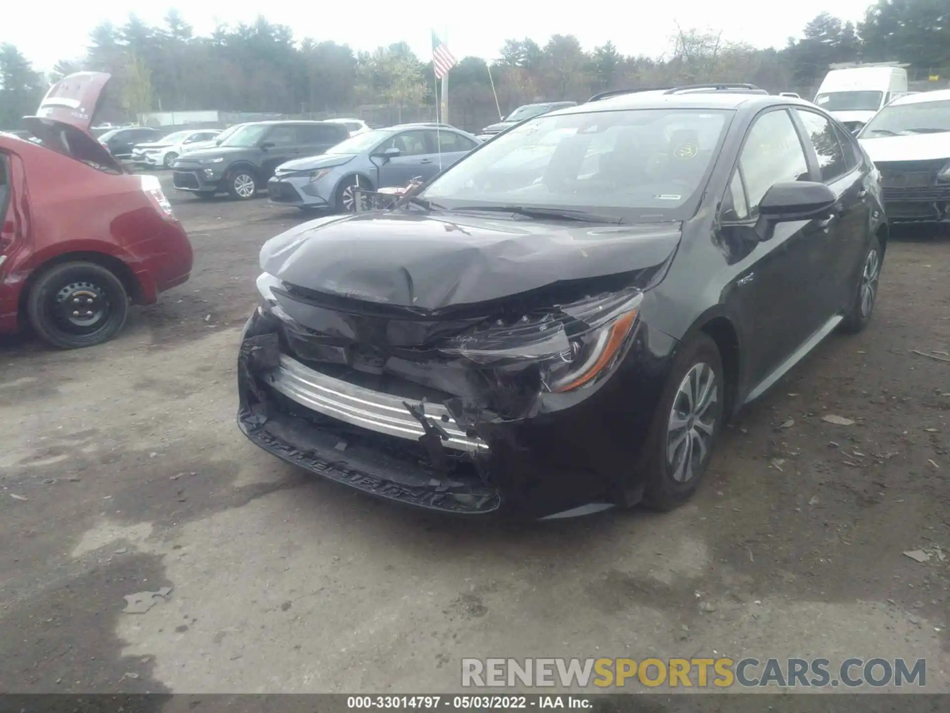 2 Photograph of a damaged car JTDEAMDE3MJ016239 TOYOTA COROLLA 2021