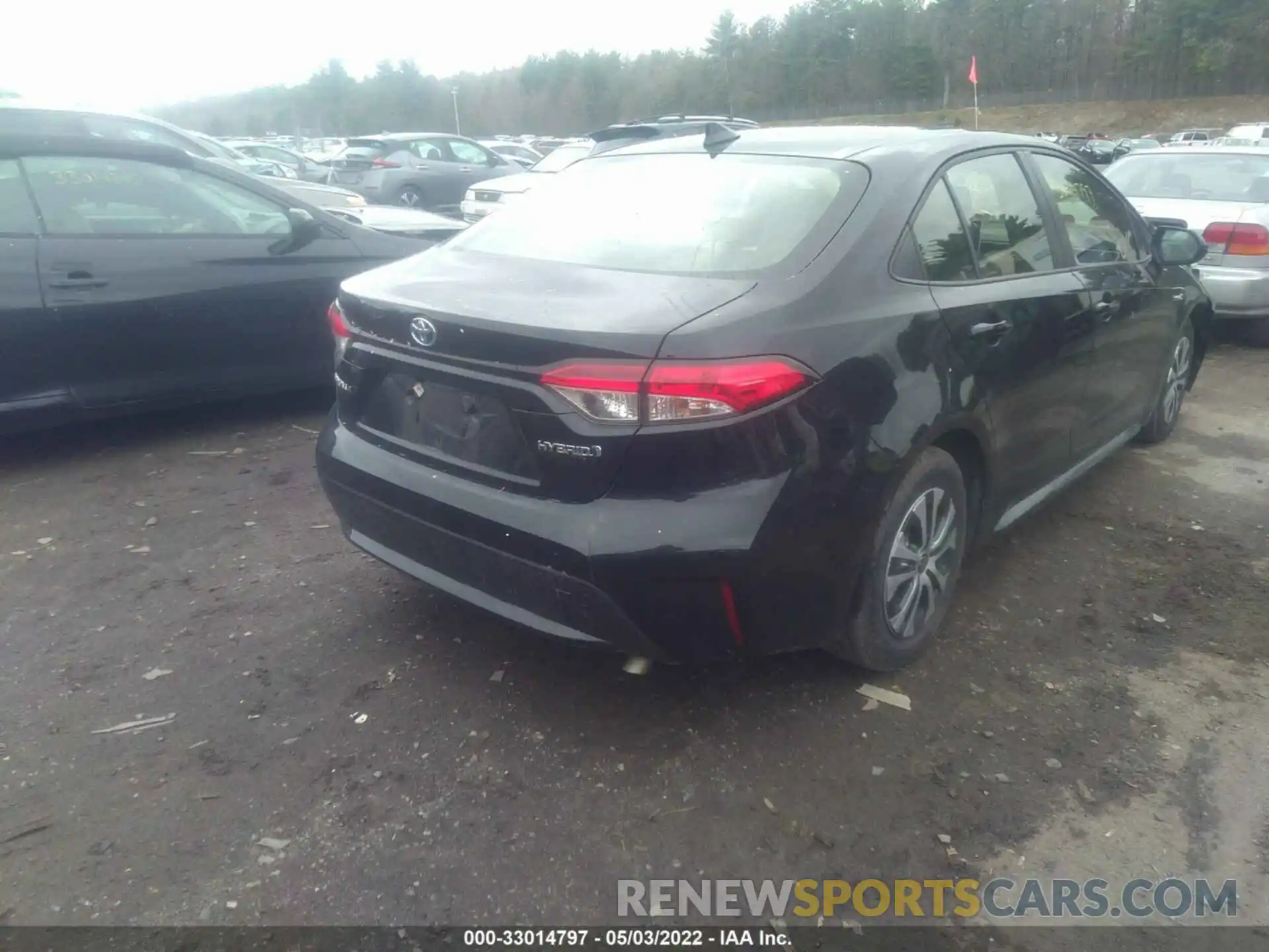 4 Photograph of a damaged car JTDEAMDE3MJ016239 TOYOTA COROLLA 2021