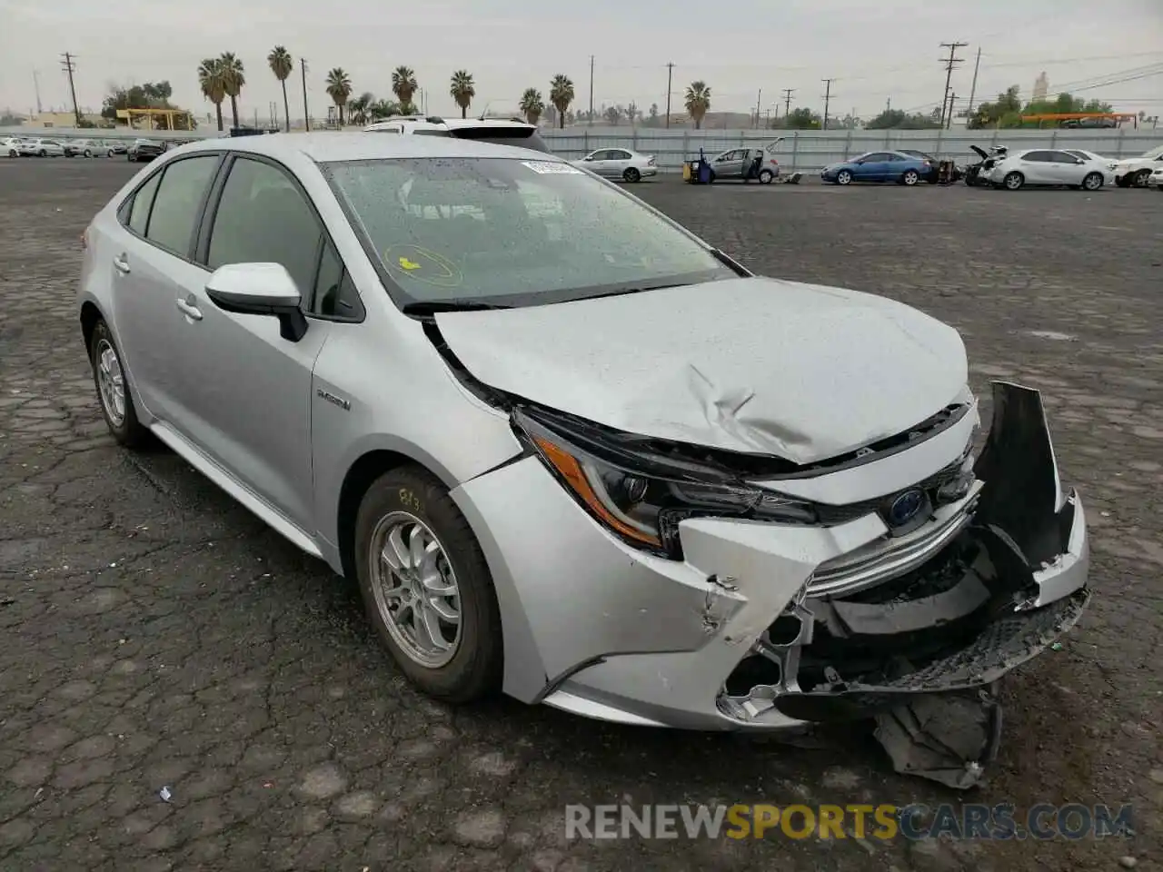 1 Photograph of a damaged car JTDEAMDE3MJ017021 TOYOTA COROLLA 2021