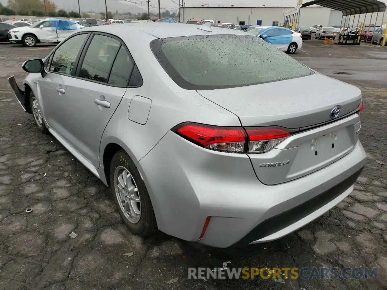 3 Photograph of a damaged car JTDEAMDE3MJ017021 TOYOTA COROLLA 2021