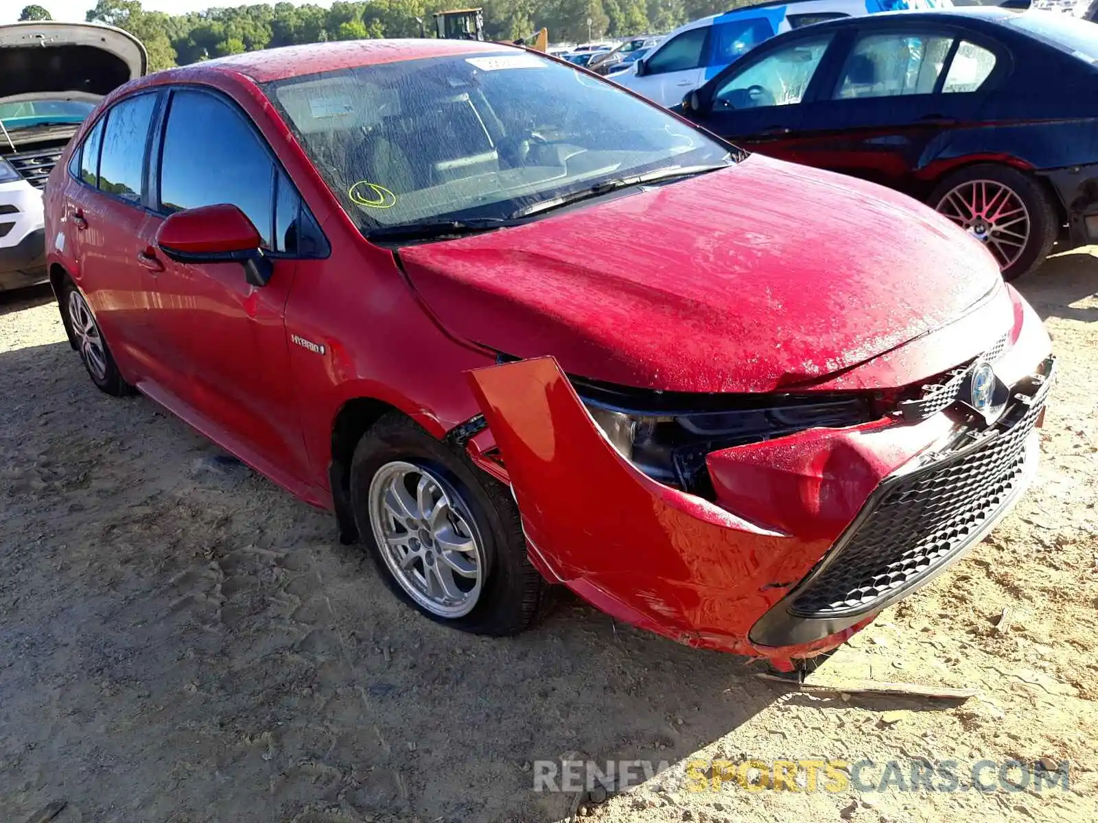 1 Photograph of a damaged car JTDEAMDE3MJ017424 TOYOTA COROLLA 2021