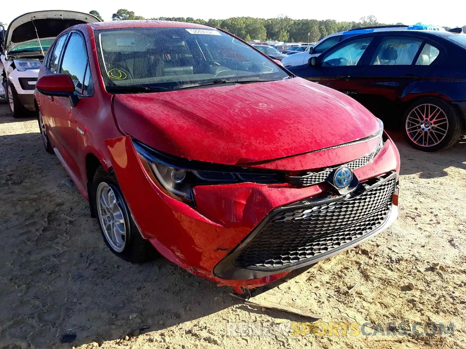 9 Photograph of a damaged car JTDEAMDE3MJ017424 TOYOTA COROLLA 2021