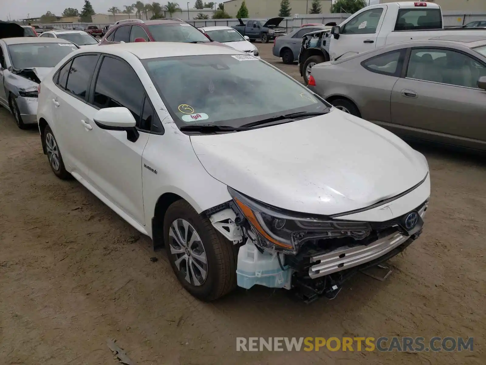 1 Photograph of a damaged car JTDEAMDE3MJ018931 TOYOTA COROLLA 2021