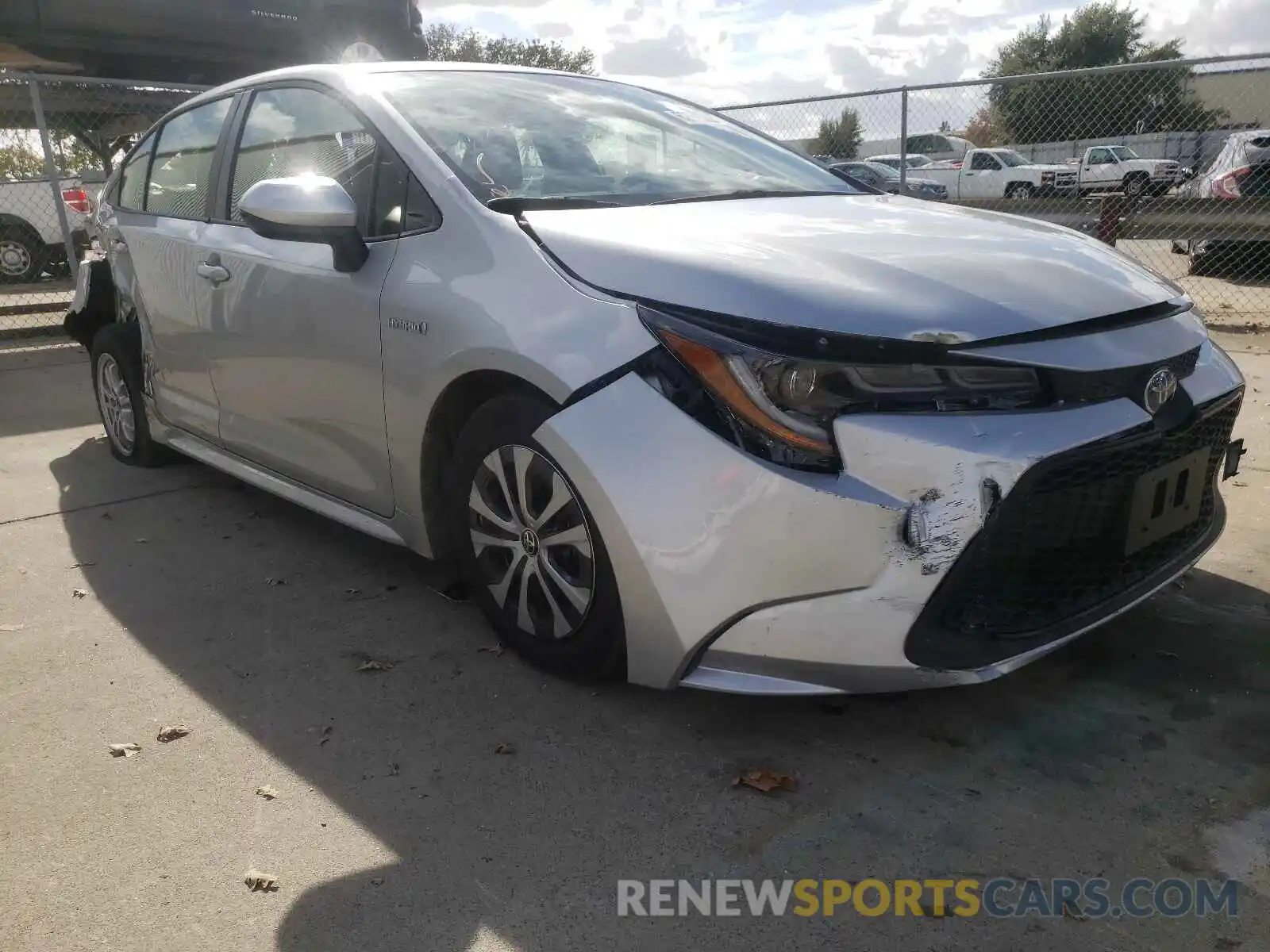 1 Photograph of a damaged car JTDEAMDE3MJ020419 TOYOTA COROLLA 2021