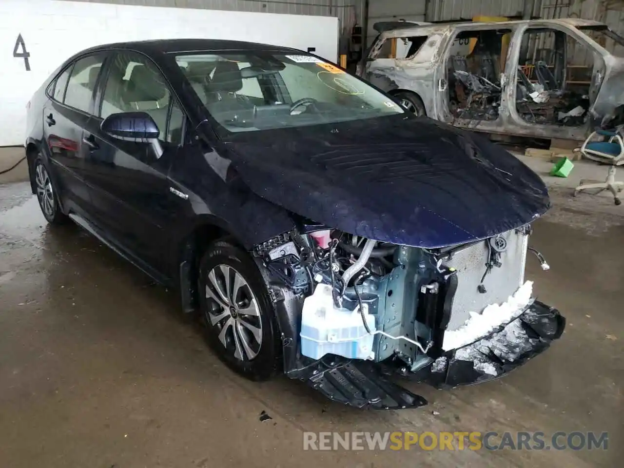 1 Photograph of a damaged car JTDEAMDE3MJ021134 TOYOTA COROLLA 2021